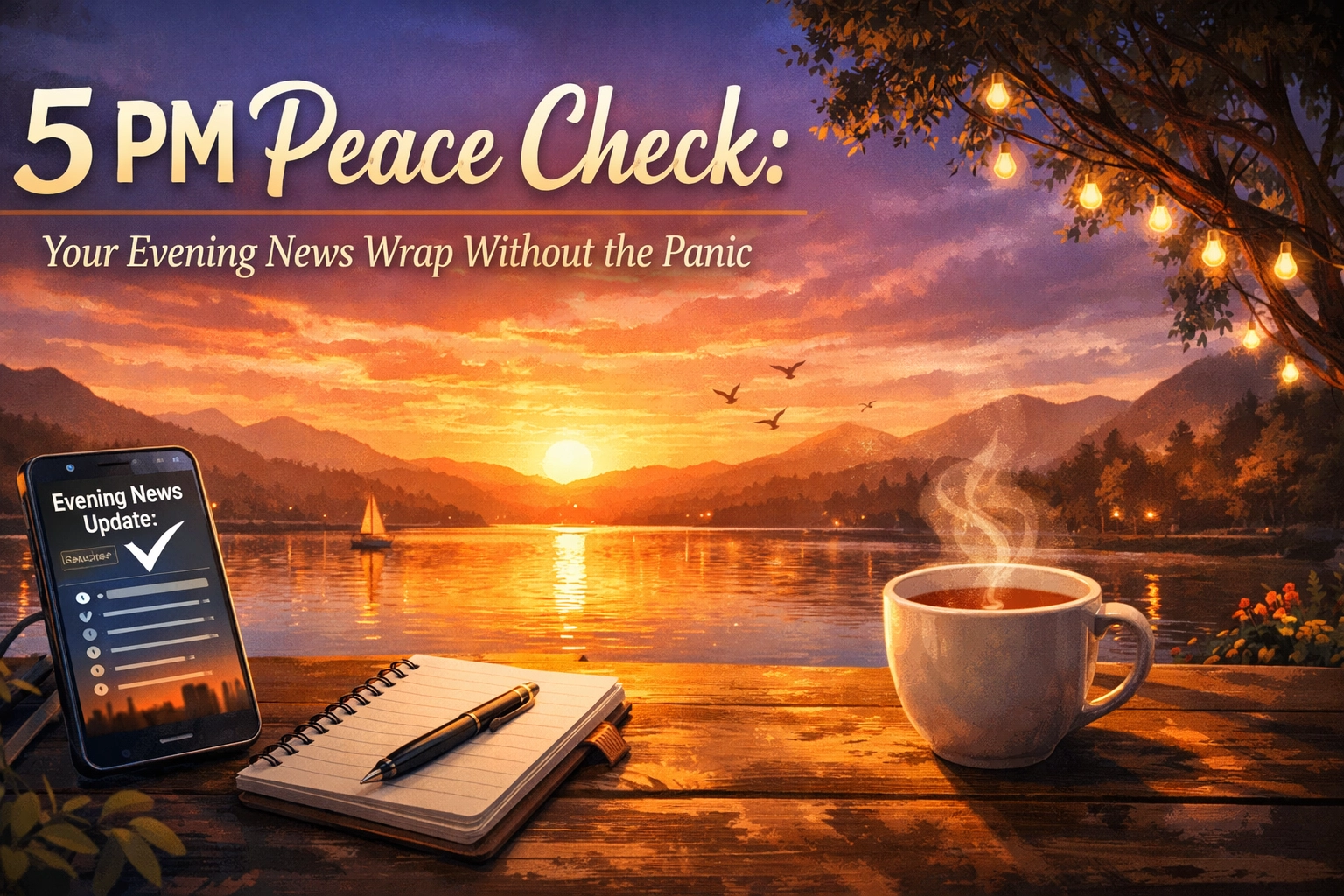 [HERO] 5 PM Peace Check: Your Evening News Wrap Without the Panic