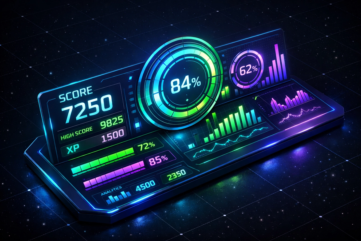 Digital dashboard displaying AI readiness score and competency benchmarks for job seekers