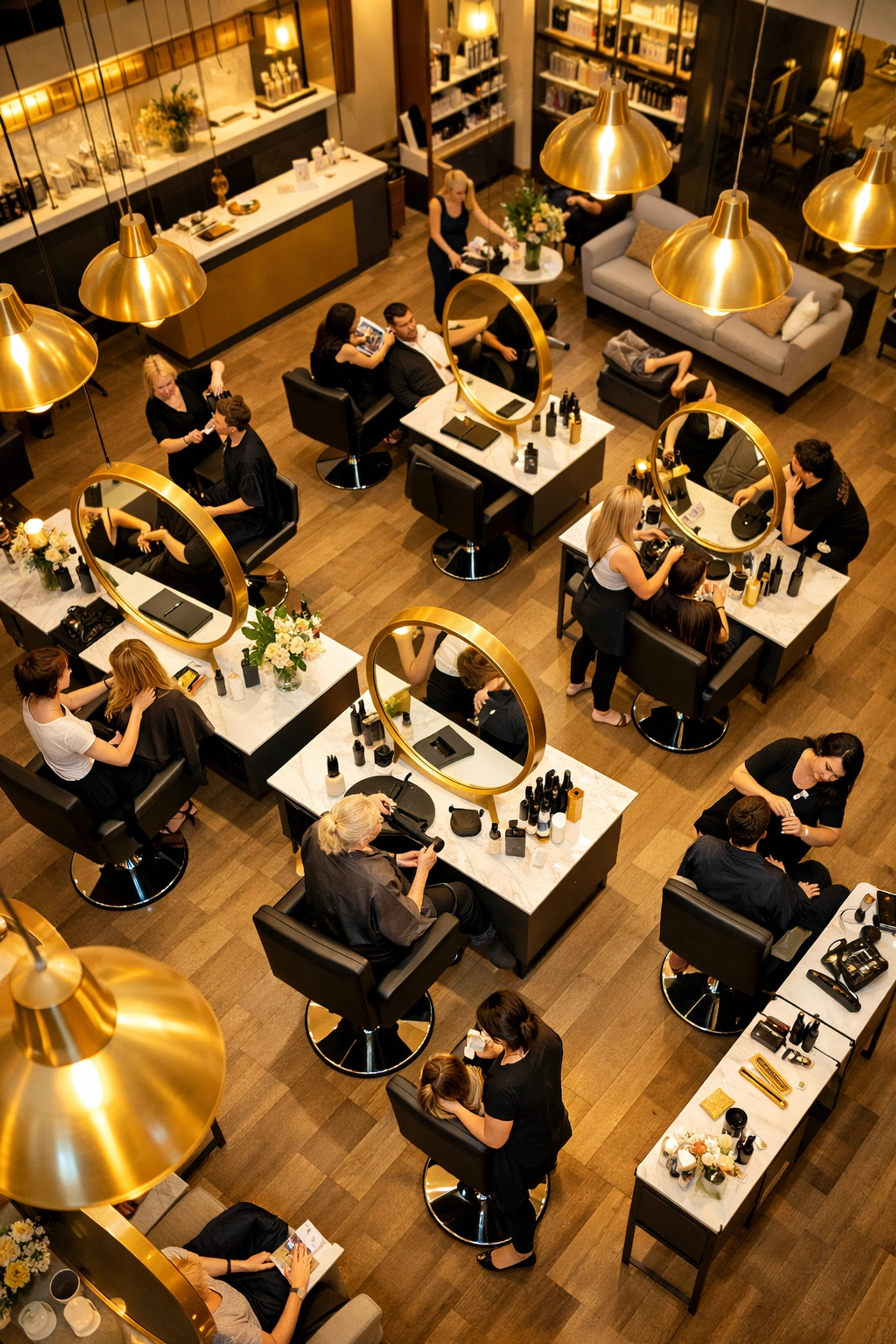 Thriving multi-chair salon business showing strategic expansion and growth