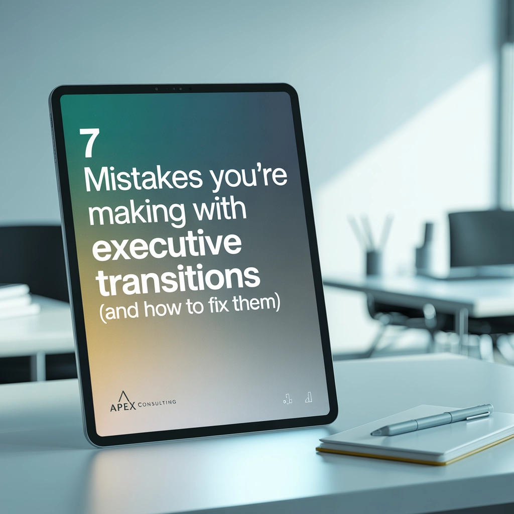 7 Mistakes You're Making with Executive Transitions (and How to Fix Them)