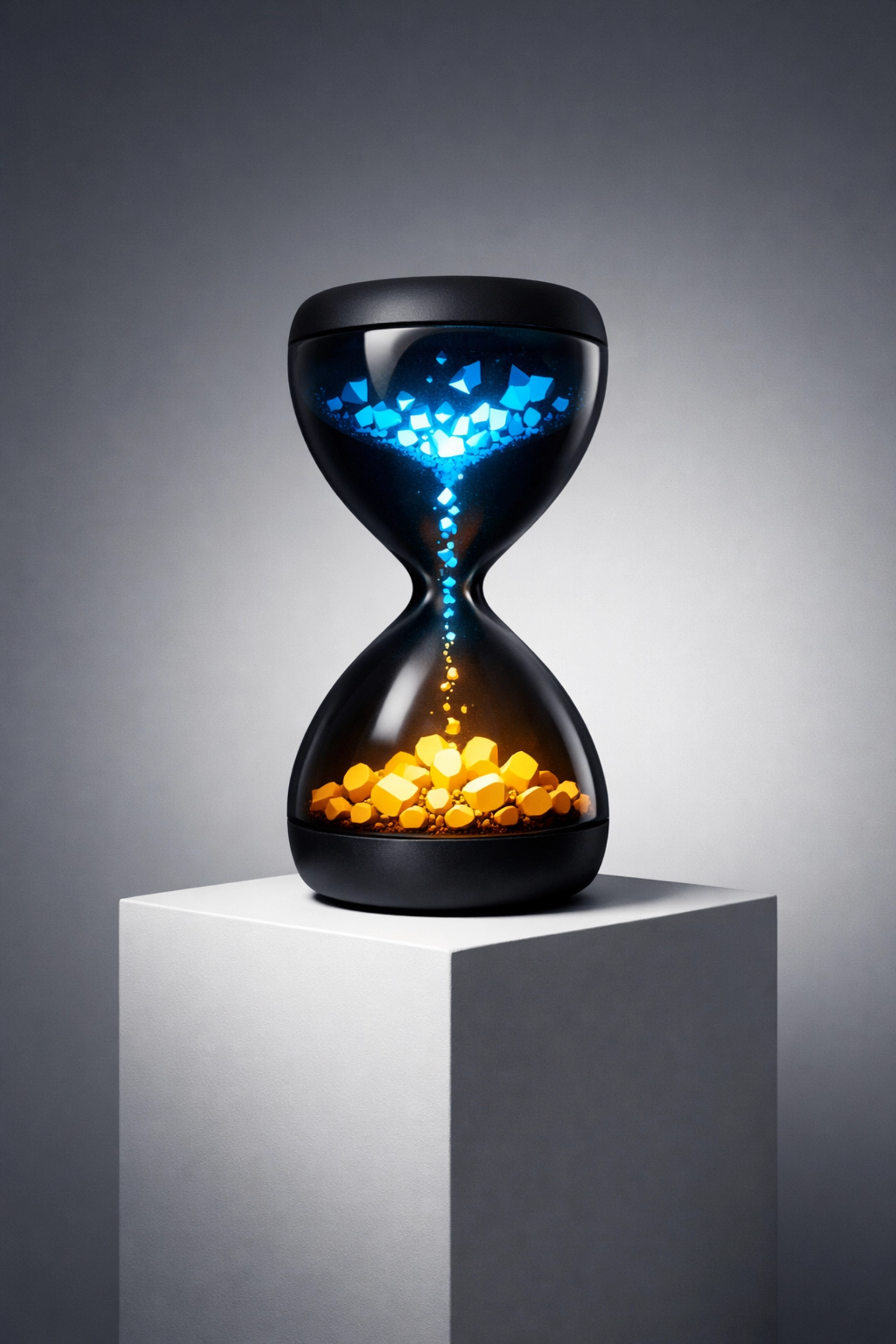 An hourglass representing strategic time management for digital entrepreneurs and busy fathers.