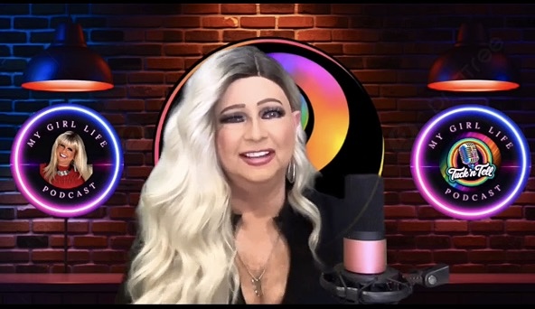 Maddie in podcast studio