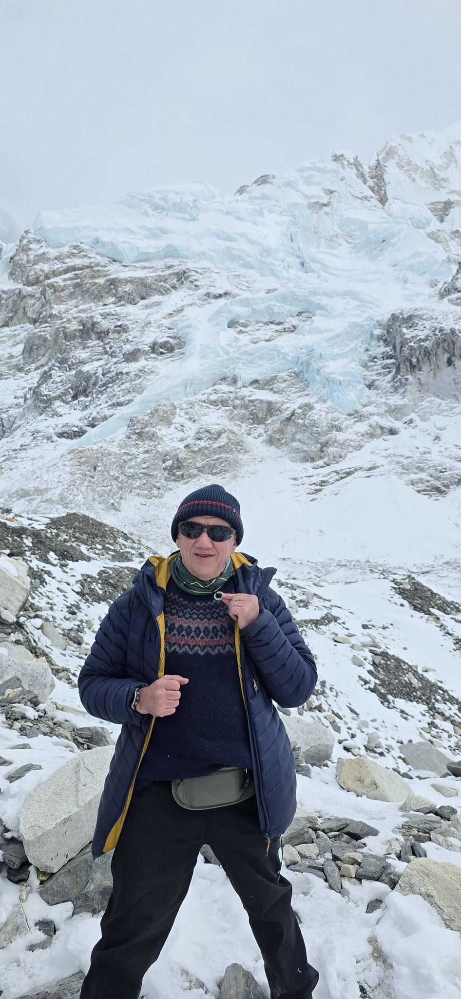 The breathtaking snow-covered slopes Vivian conquered during his journey