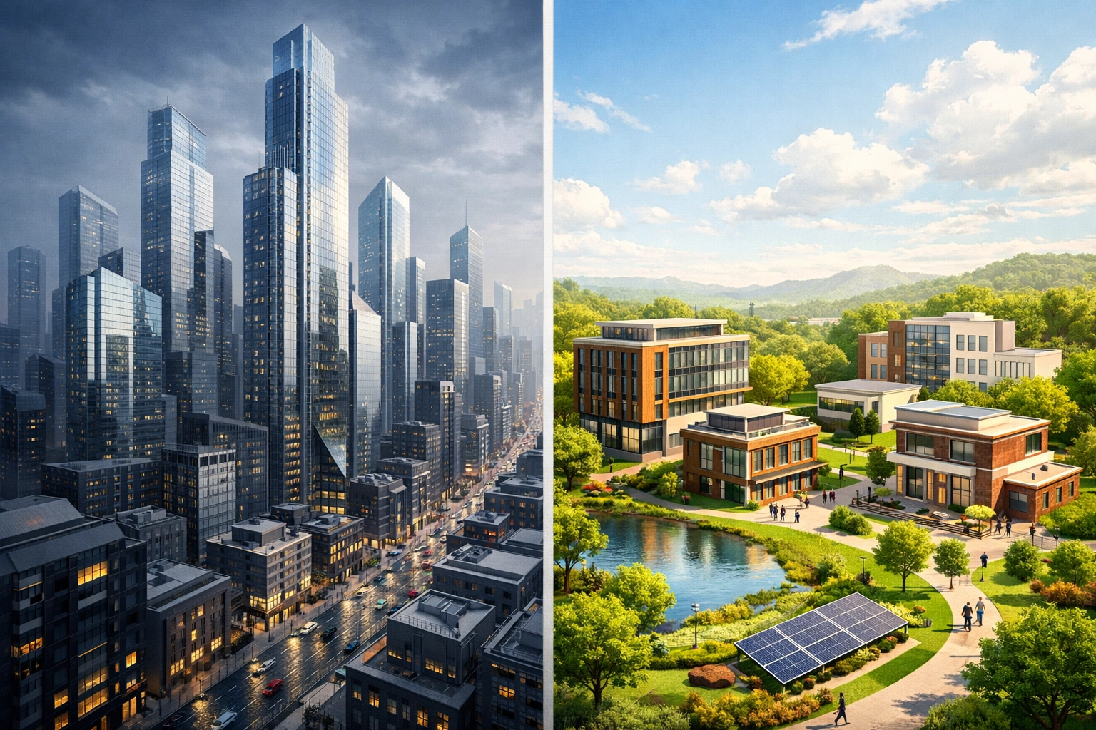 Comparison of large-cap investment funds versus lower-middle-market private equity opportunities
