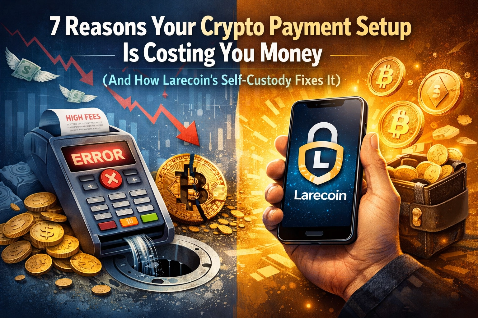 [HERO] 7 Reasons Your Crypto Payment Setup Is Costing You Money (And How Larecoin