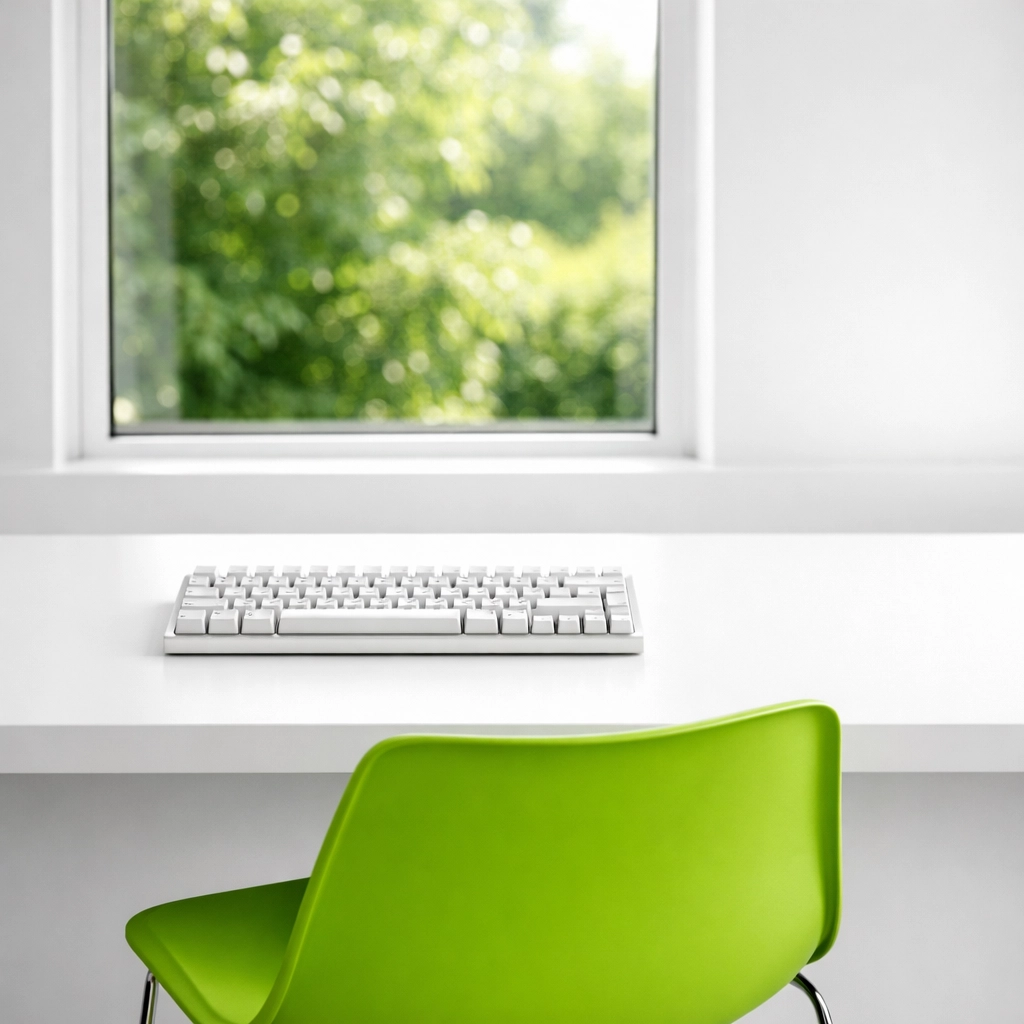 Professional minimalist office setup representing expert website maintenance services and digital growth.