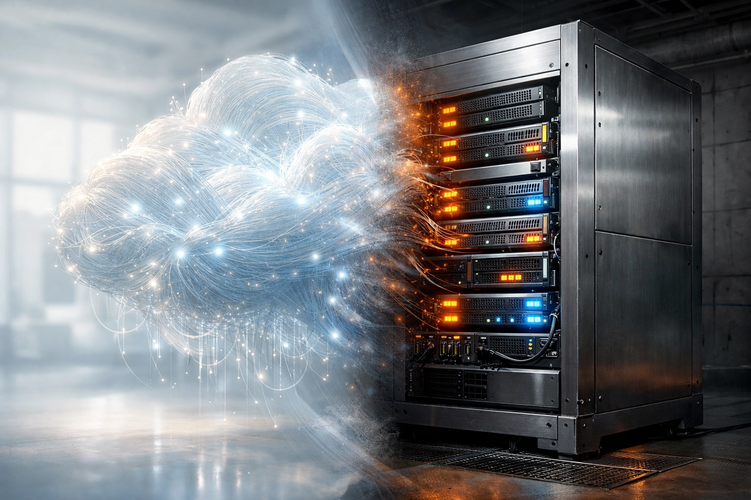 Visual comparison of cloud and self-hosted server options to automate business processes at scale.