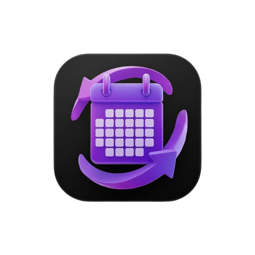 Purple Calendar Automation Icon
