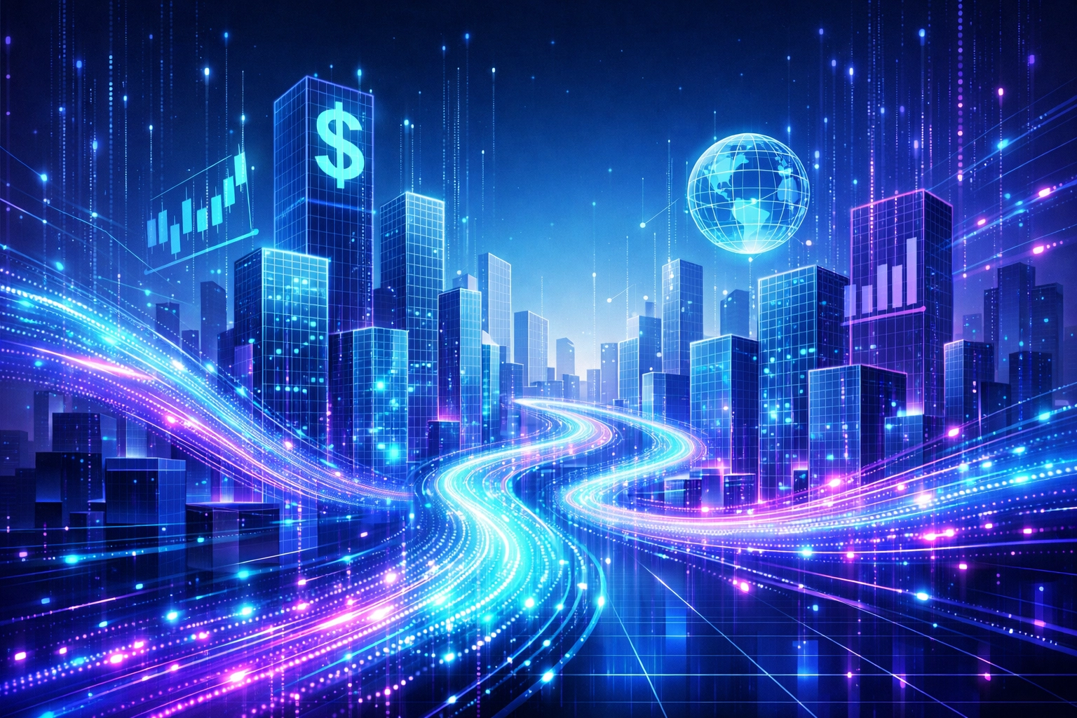 Digital finance landscape showing integration of traditional and alternative investments