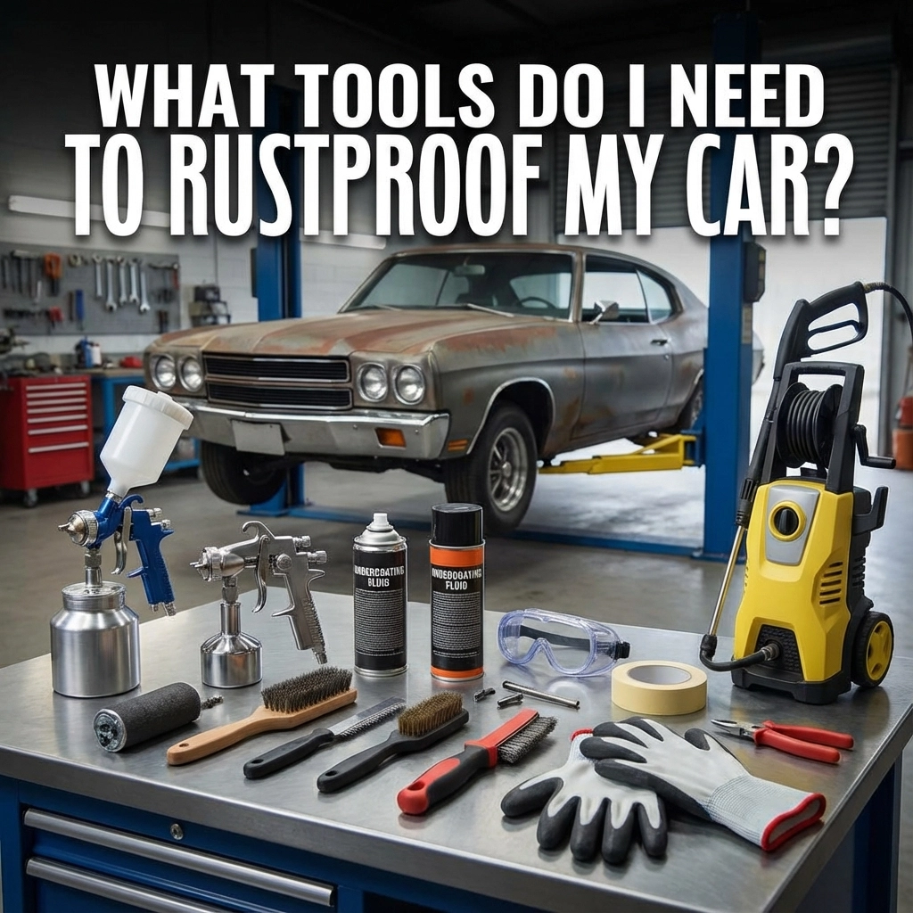 What tools do I need to rustproof my car?