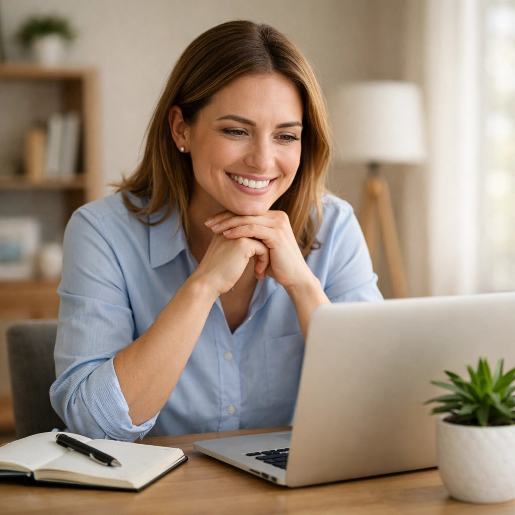 First-time homebuyer preparing mortgage pre-approval application online