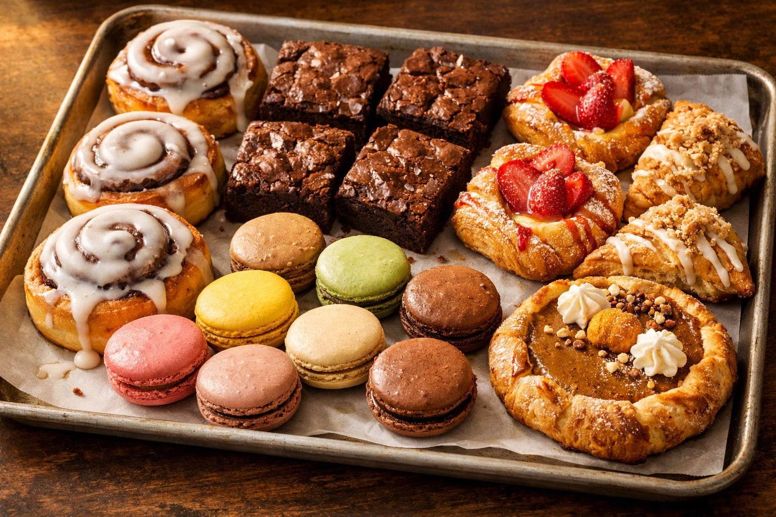 Bakery display case at Swank Desserts Summerville — Bakery Summerville SC dessert case