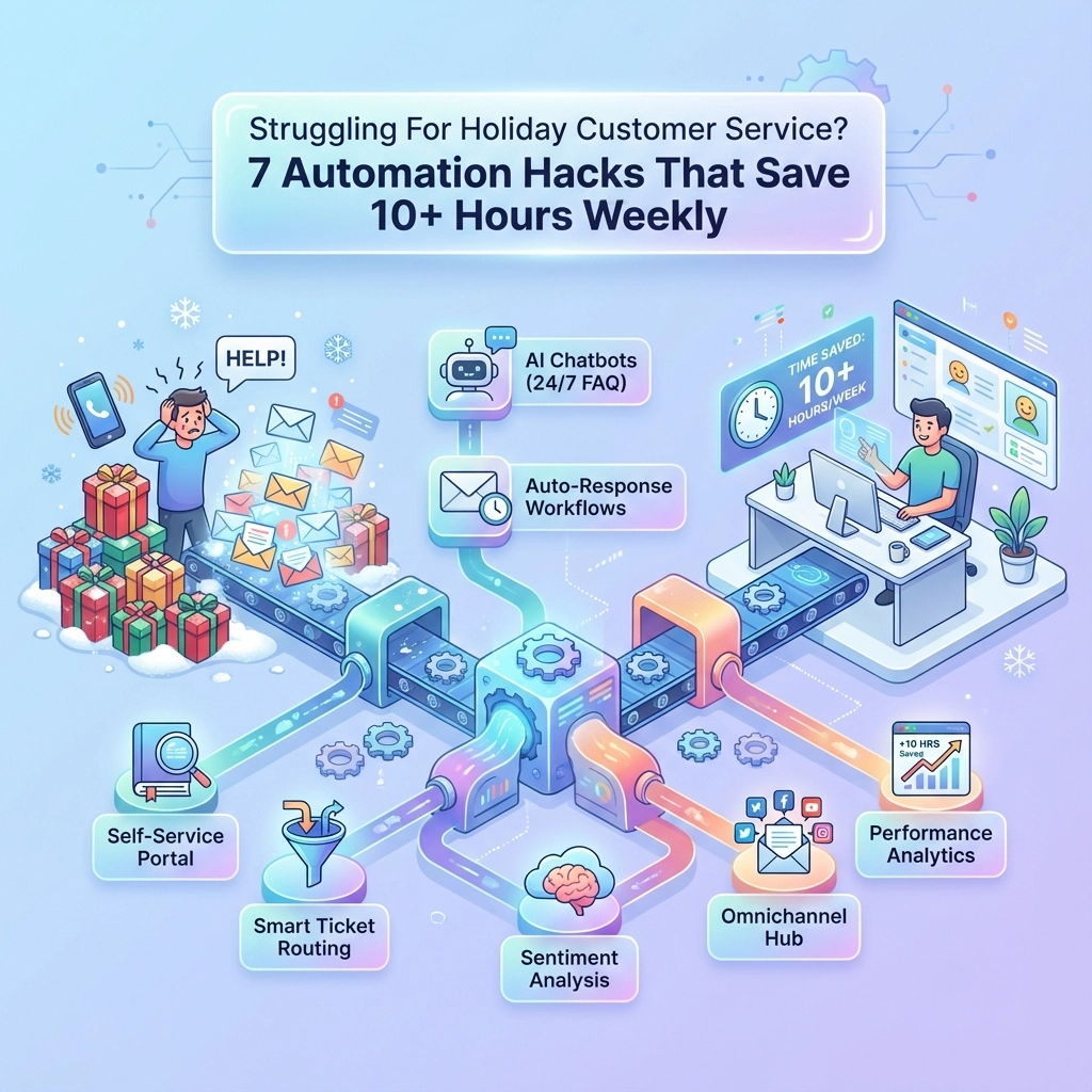 Struggling For Holiday Customer Service? 7 Automation Hacks That Save 10+ Hours Weekly