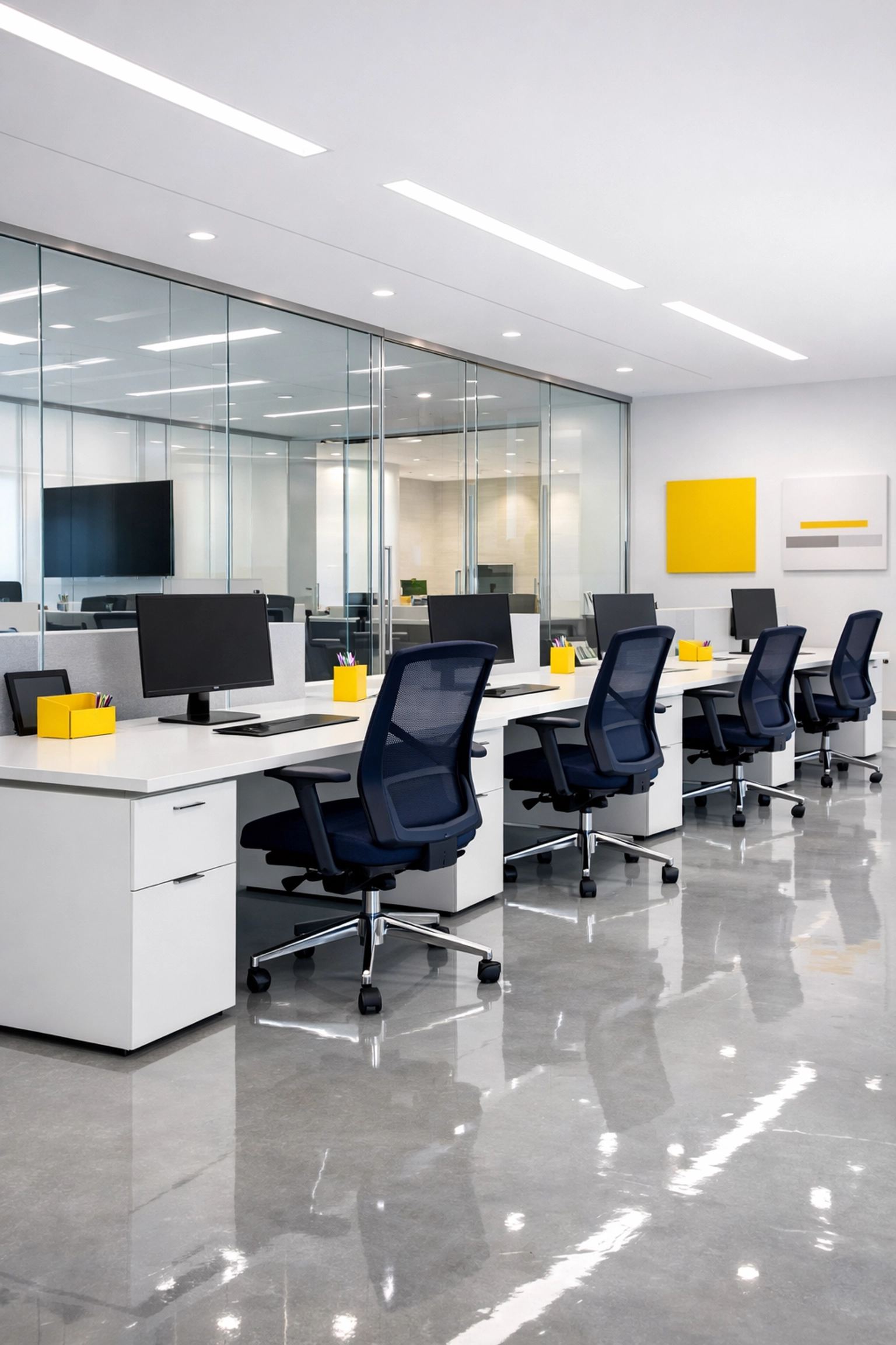 Immaculate Merrimack Valley office space following a professional commercial cleaning service by the Ninjas.