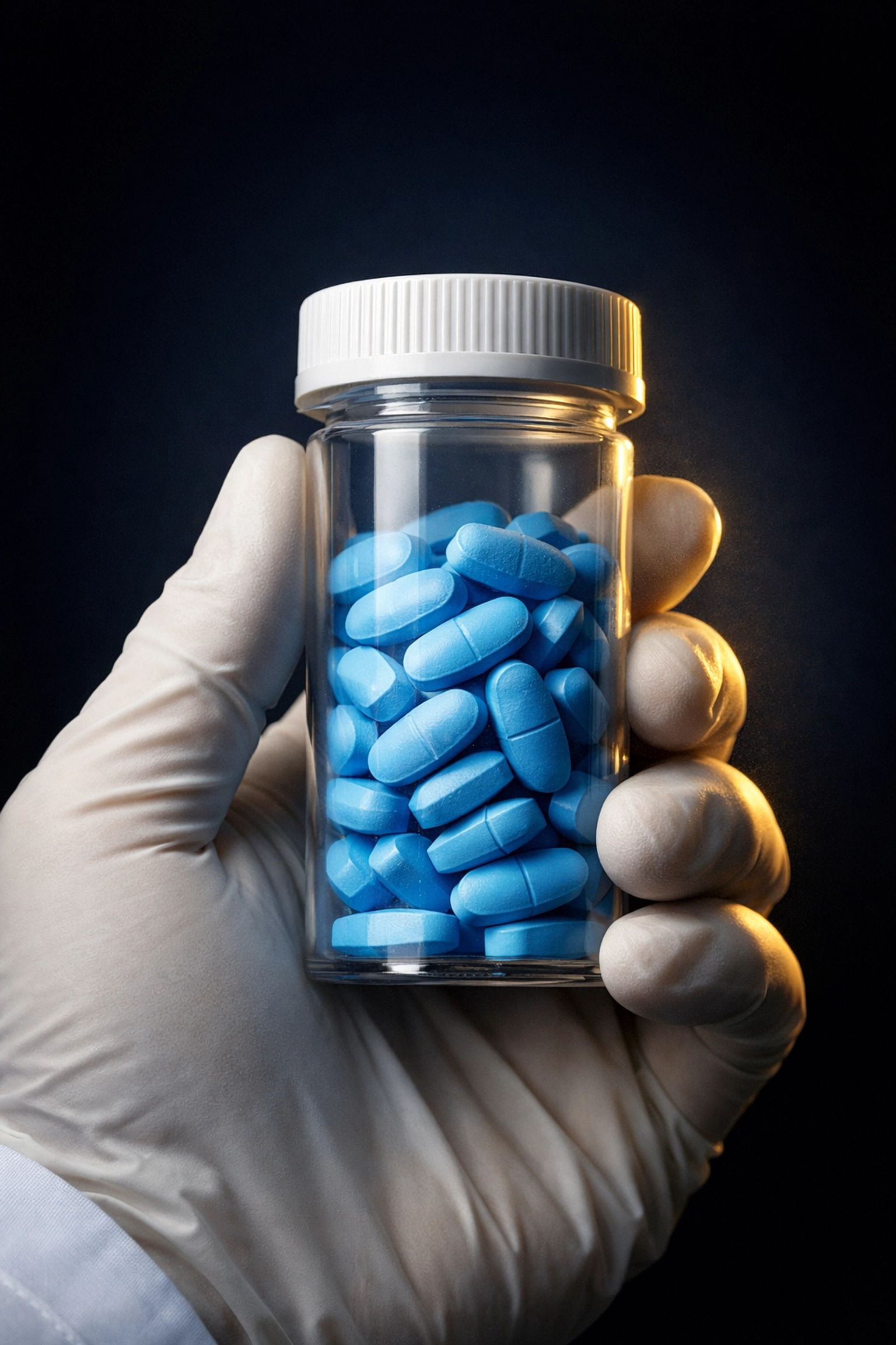 ED medication pills in bottle - treating symptoms vs root causes of erectile dysfunction