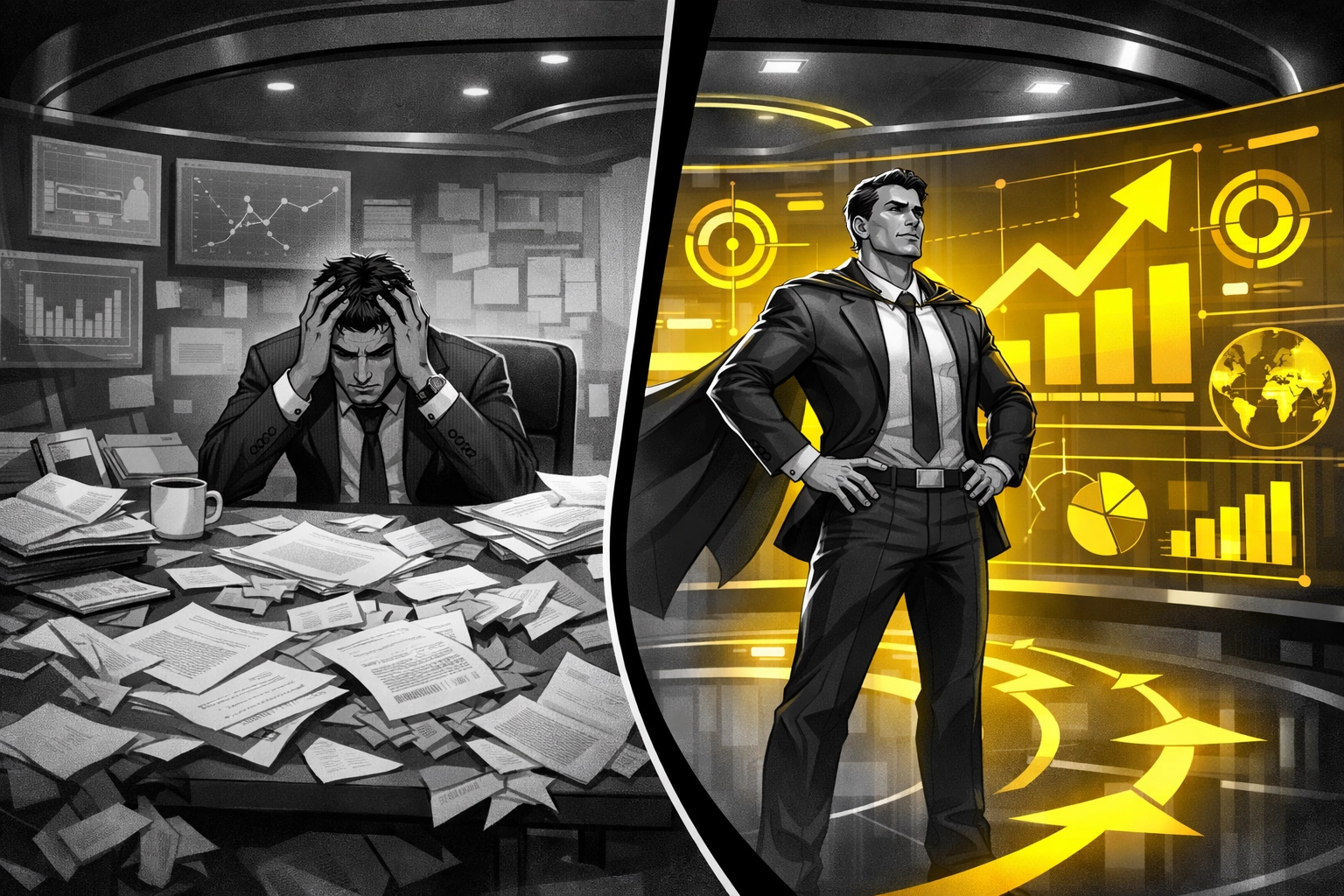 Amazon brand management strategist moving from reactive tasks to scaling via a data-driven dashboard.