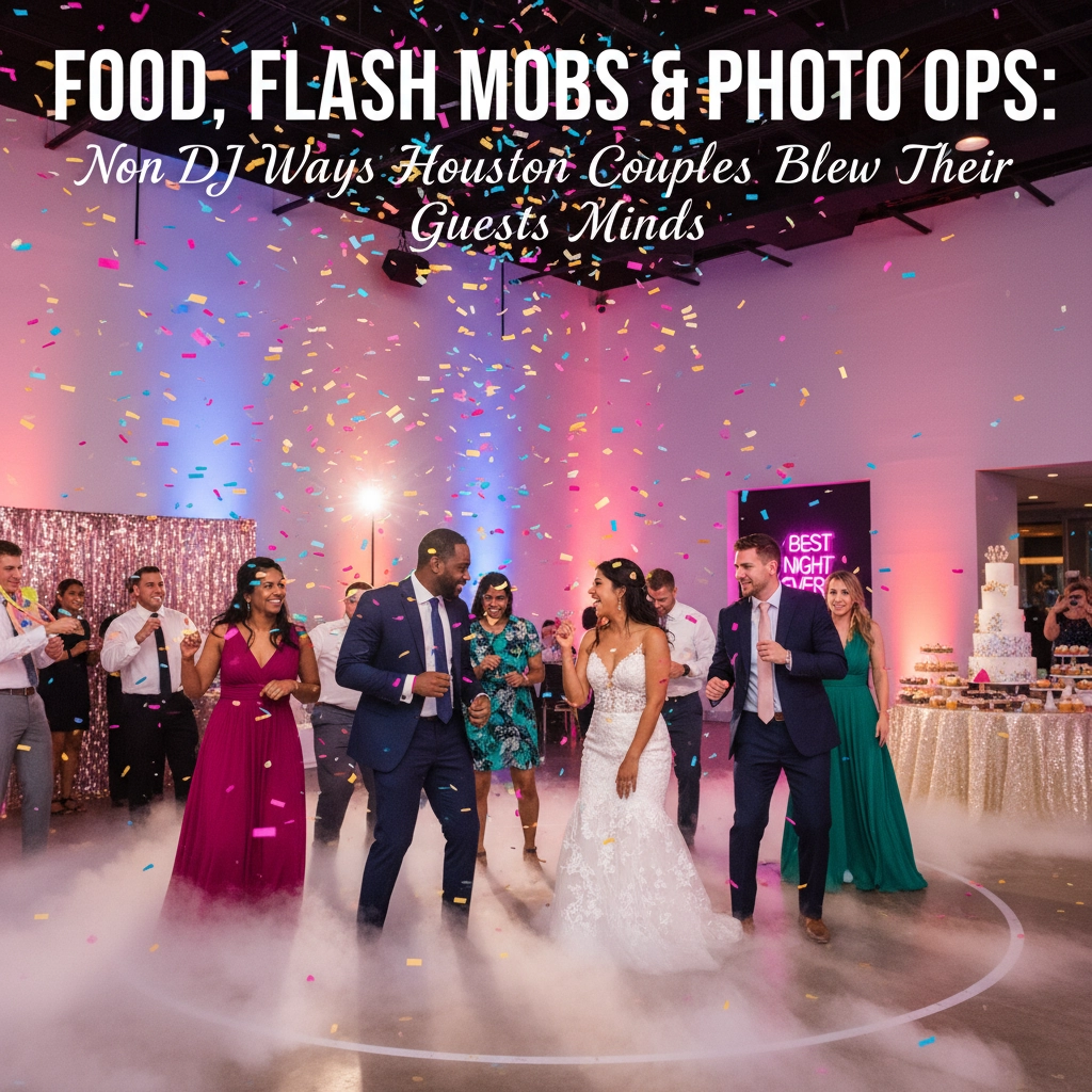 Food, Flash Mobs & Photo Ops: Non-DJ Ways Houston Couples Blew Their Guests' Minds