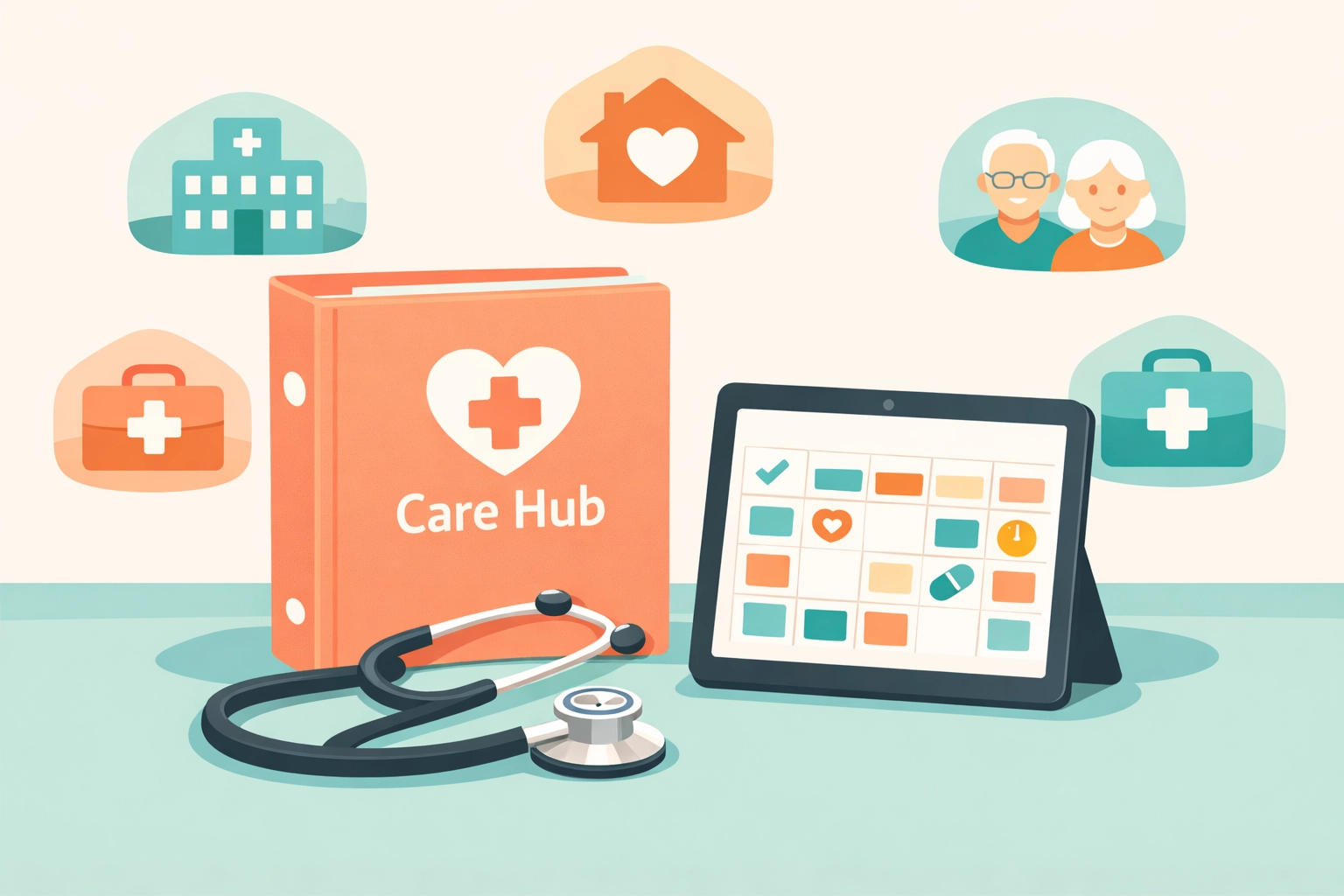 Organizing a medical care binder and schedule for a child with complex healthcare needs.