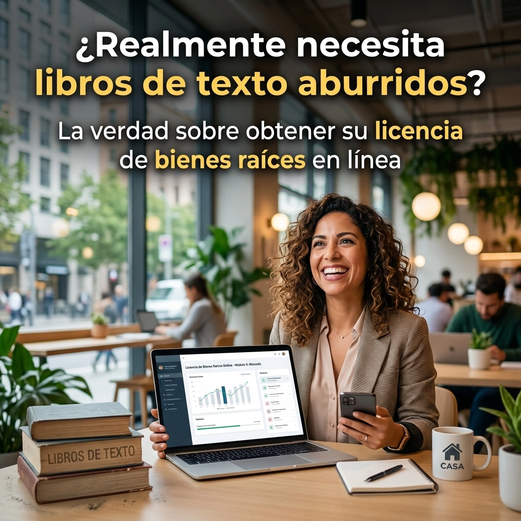 [HERO] ¿Realmente necesita libros de texto aburridos? La verdad sobre obtener su licencia de bienes raíces en línea