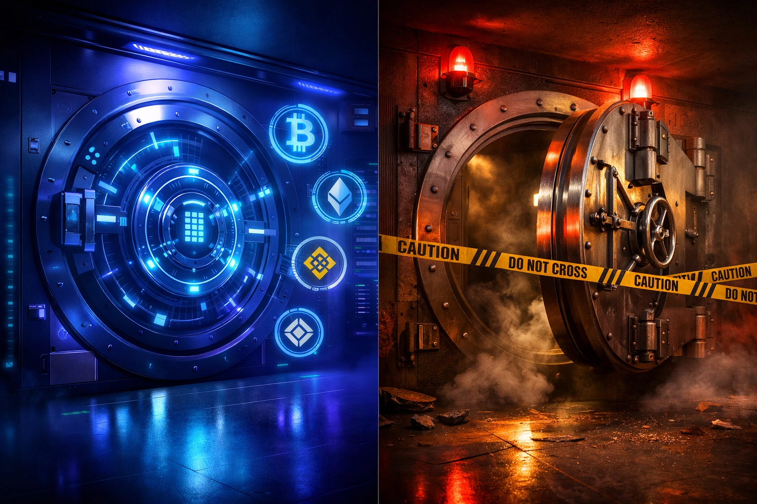 Self-custody crypto vault vs custodial payment processor security comparison