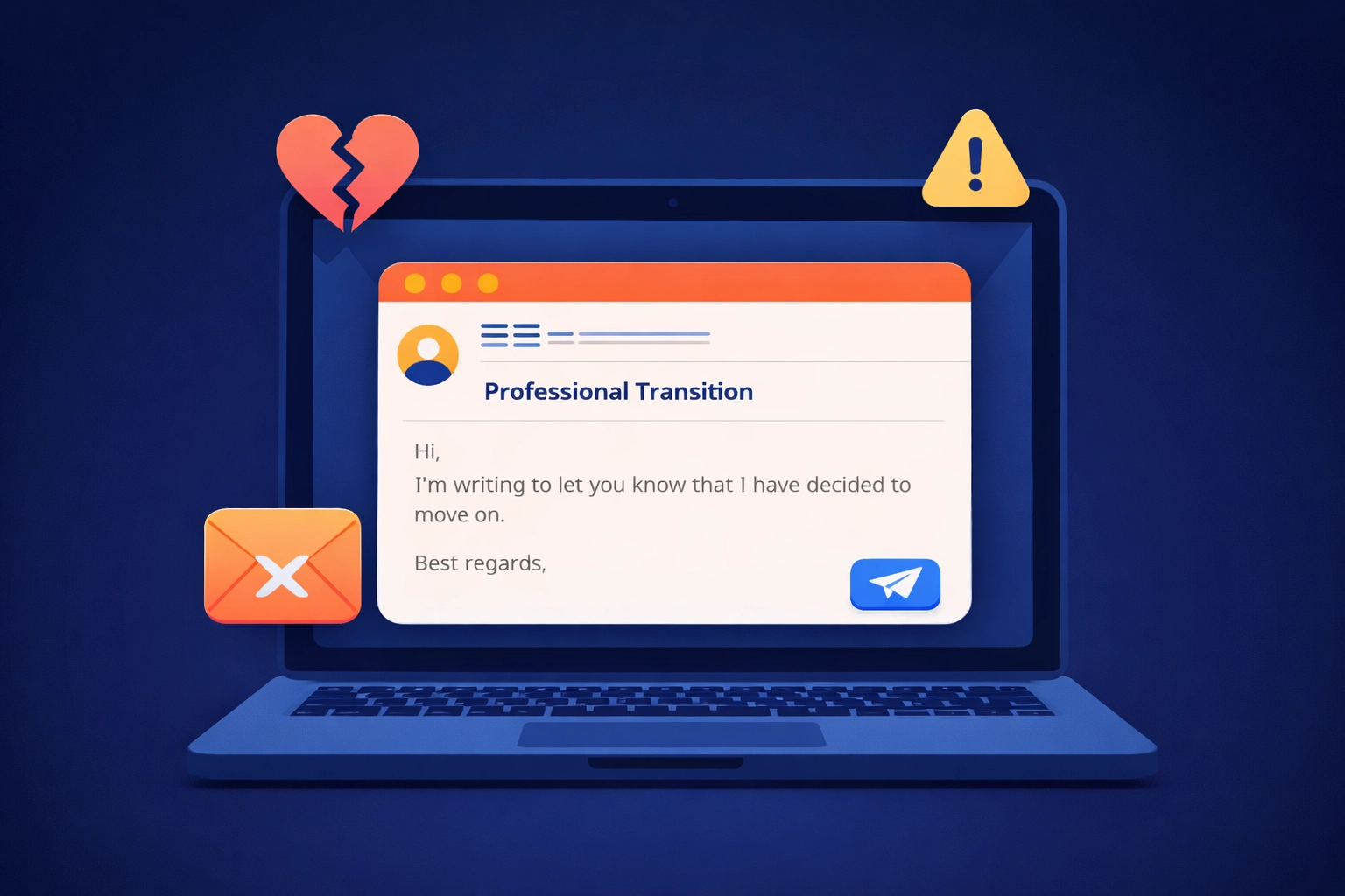 Professional email sent to end a business relationship clearly and professionally