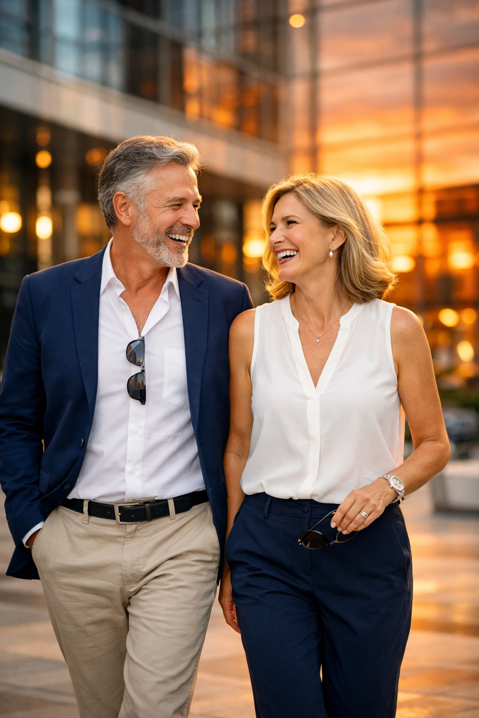 Retired business owners enjoying success and peace of mind after a successful $5M business exit.