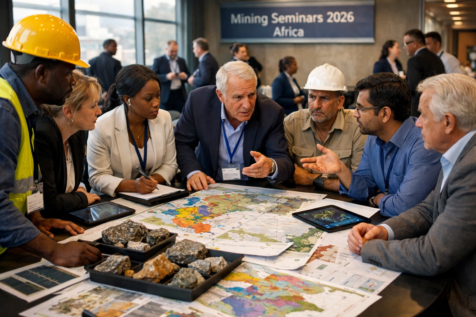 Mining Seminars 2026 Africa breakout session with investors and executives in private negotiations