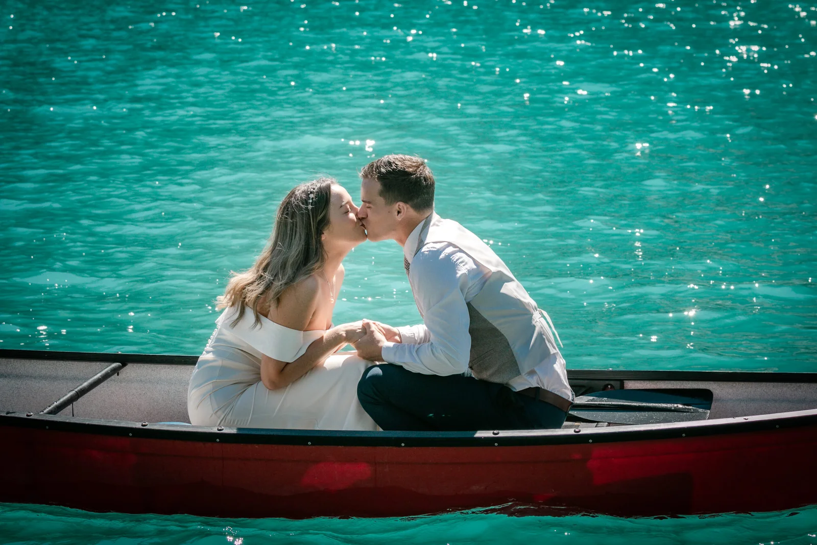 Canoe on Lake Louise