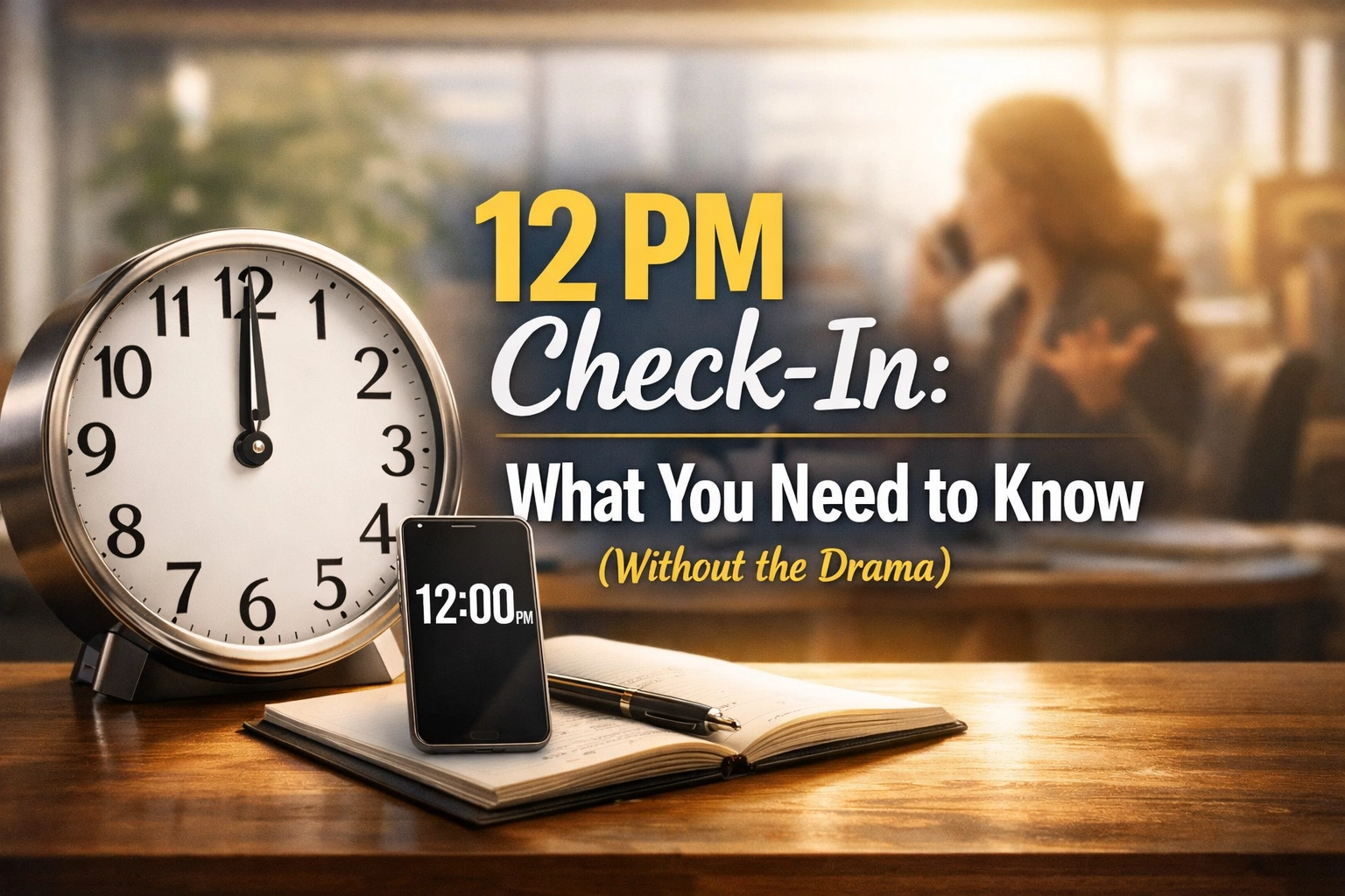 [HERO] 12 PM Check-In: What You Need to Know (Without the Drama)