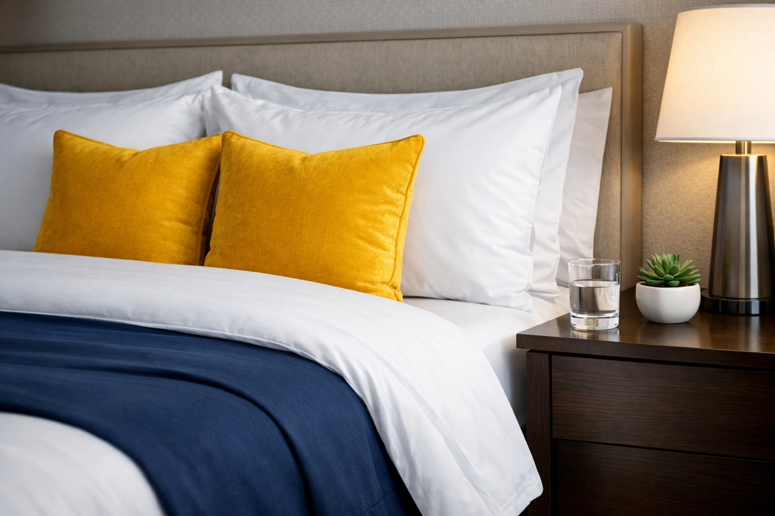 Dust-free master bedroom in Acton MA showcasing the high standards of a professional cleaning service.