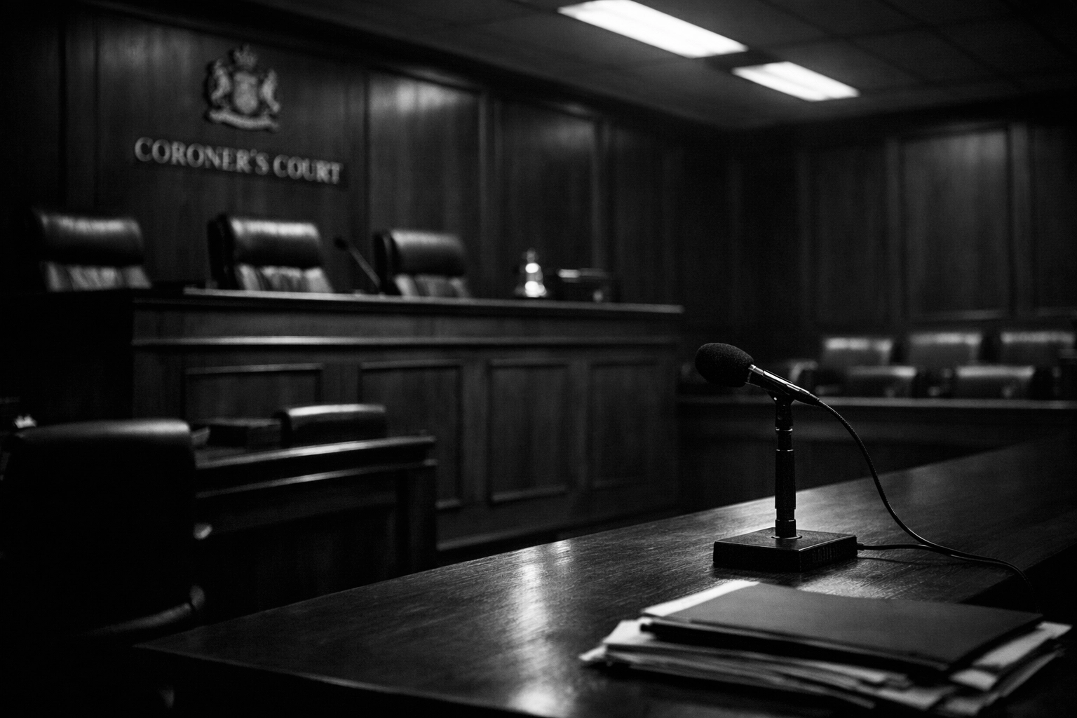 Empty hearing room set for police-involved death inquiry in Quebec