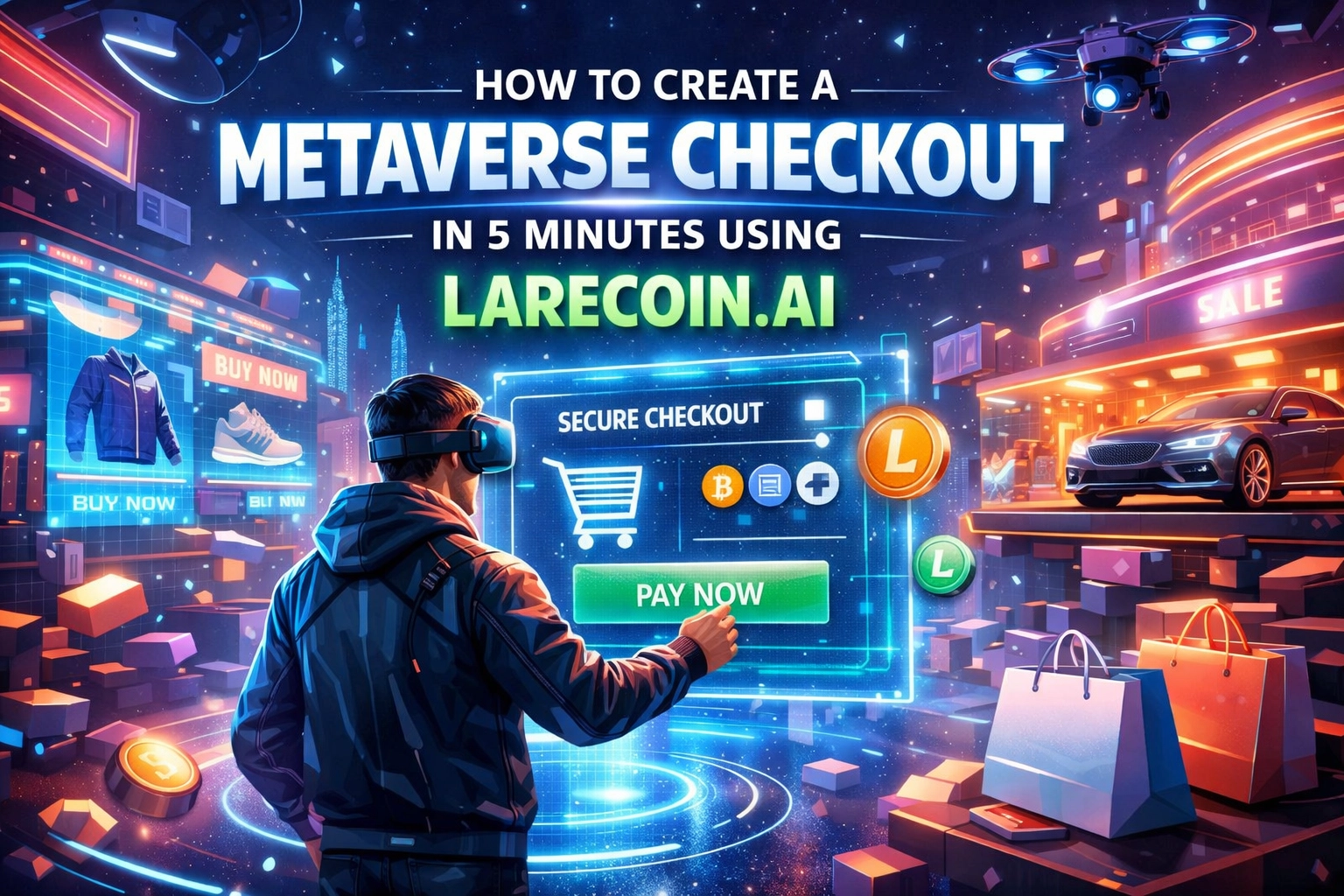 [HERO] How to Create a Metaverse Checkout in 5 Minutes Using Larecoin.ai