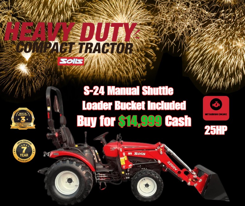 Solis S-24 heavy-duty compact tractor