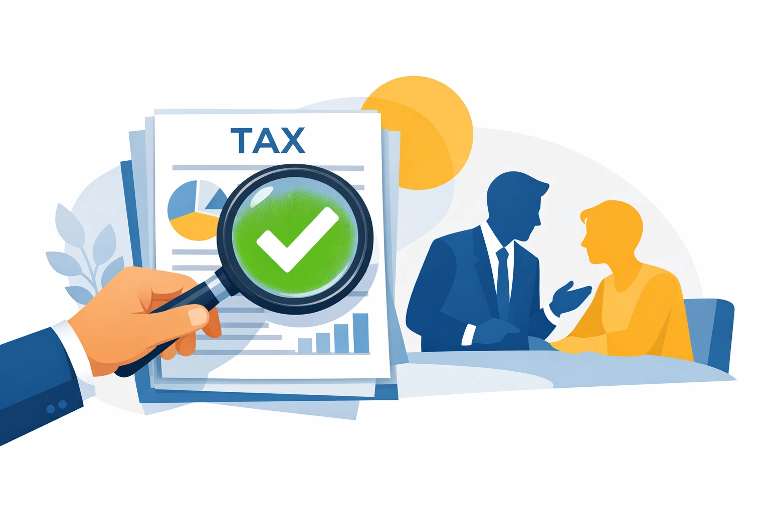 Concierge tax pro reviewing documents for a New Haven taxpayer to maximize tax refund and compliance.