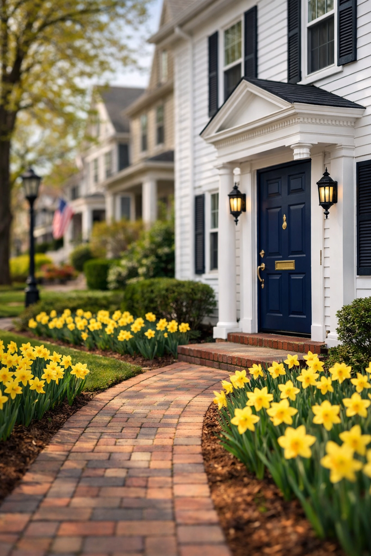 Upscale Worcester residential home exterior representing quality local house cleaning services.