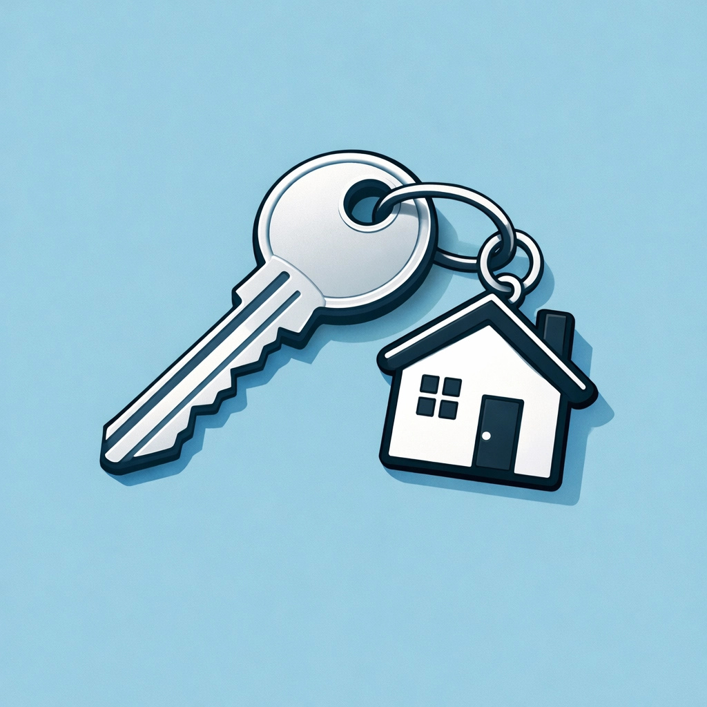 Llaves de una casa nueva representando el éxito al comprar un hogar tras limpiar el crédito.