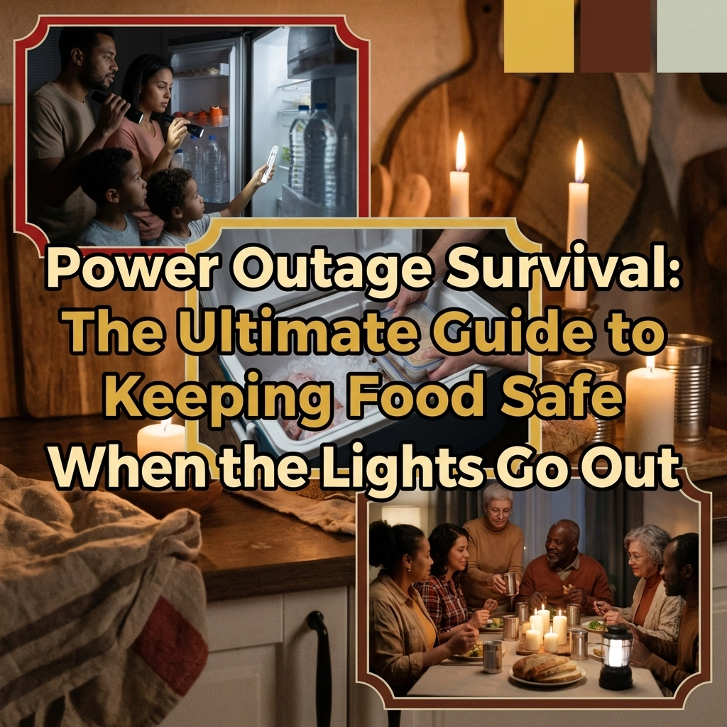 Title Image: A collage of four pictures - two with families sitting in darkness one by a window, the other around a table with lit candles; the other two with closeups on lit candles.