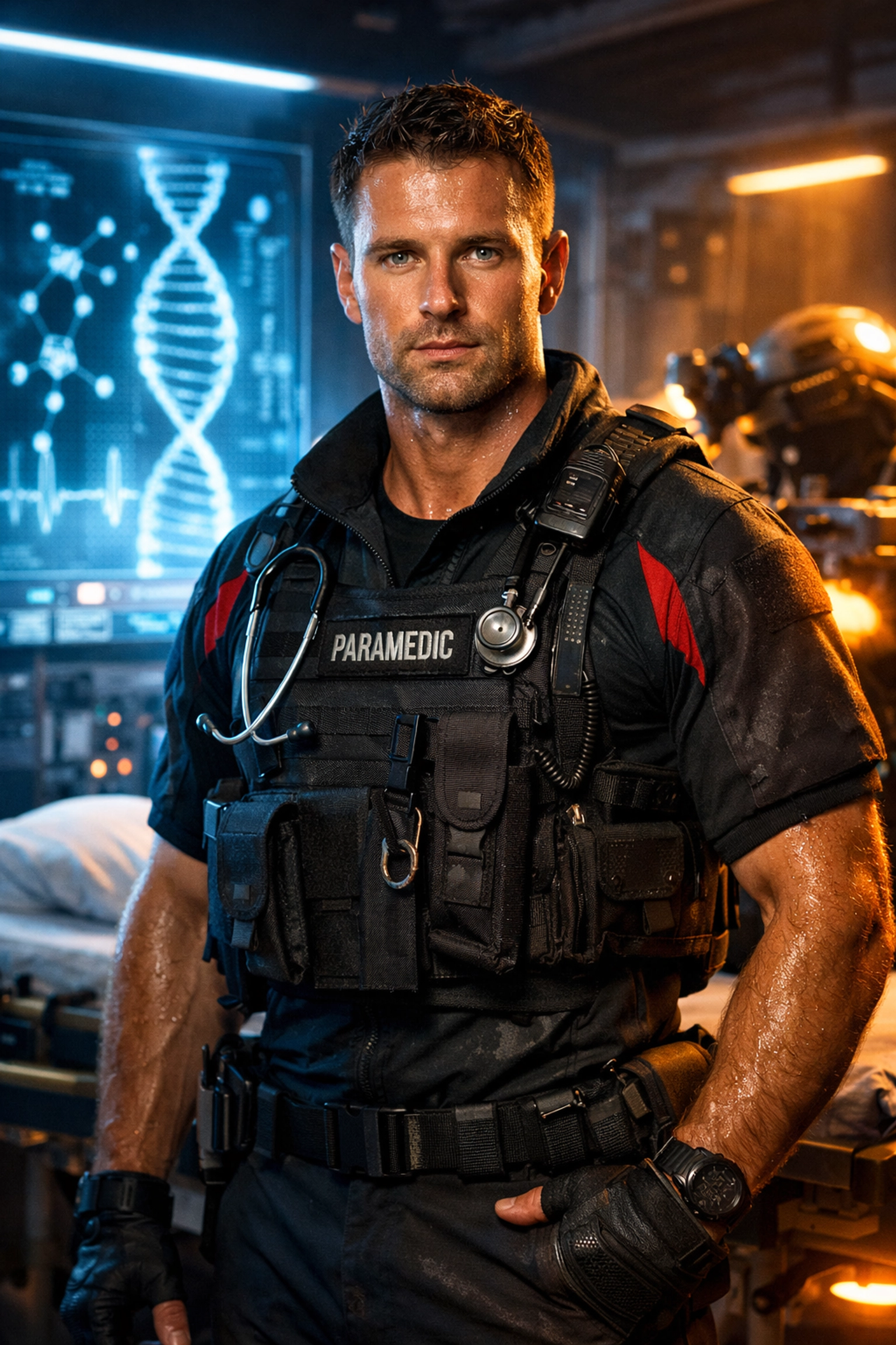 First responder in peak physical condition regaining vitality through advanced hormone health and wellness protocols.