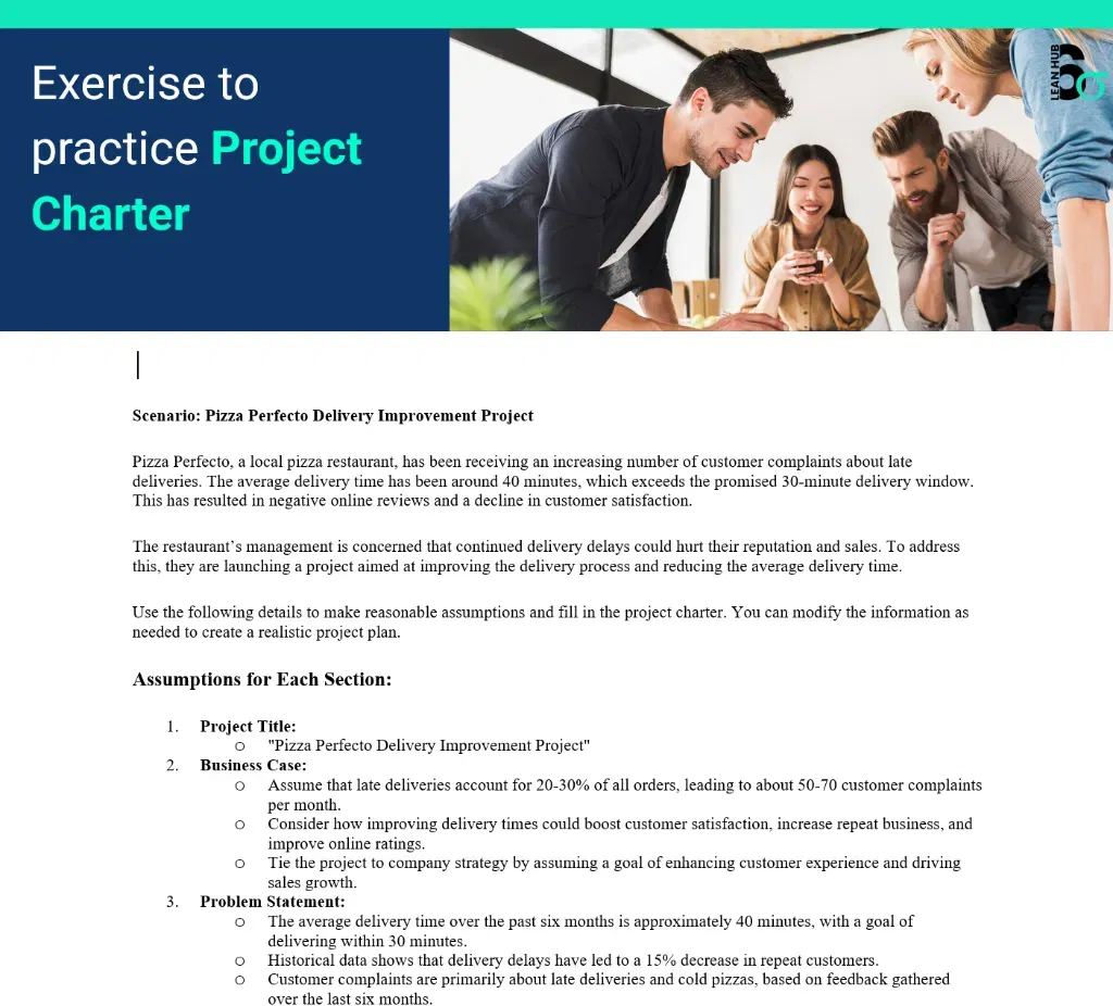 Project Charter Exercise