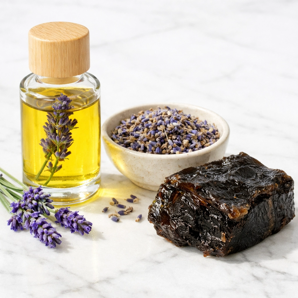 زيت الخزامى الطبيعي وفوائد الخزامى للبشرة والشعر من Moroccan Goods Shop