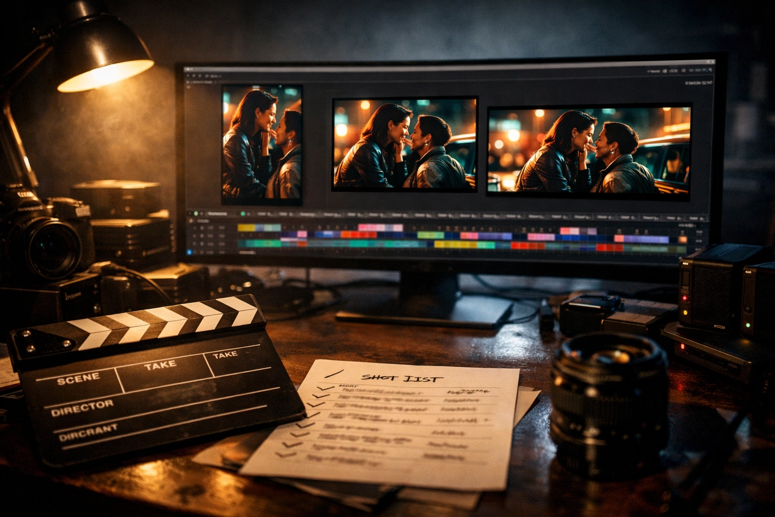 Video editor repurposing one brand story into social ads, keeping consistent narrative continuity