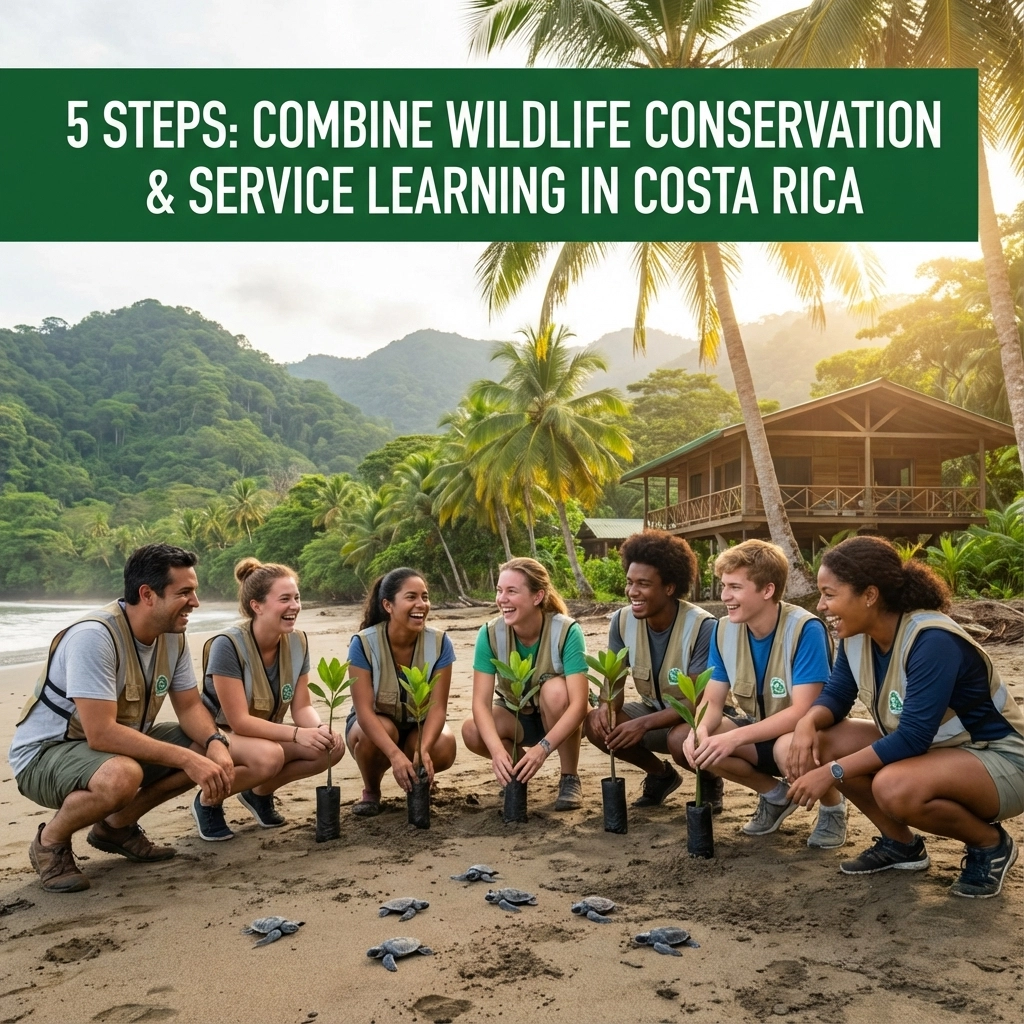 5 Steps How to Combine Wildlife Conservation and Service Learning in Costa Rica (Easy Guide for Educators)