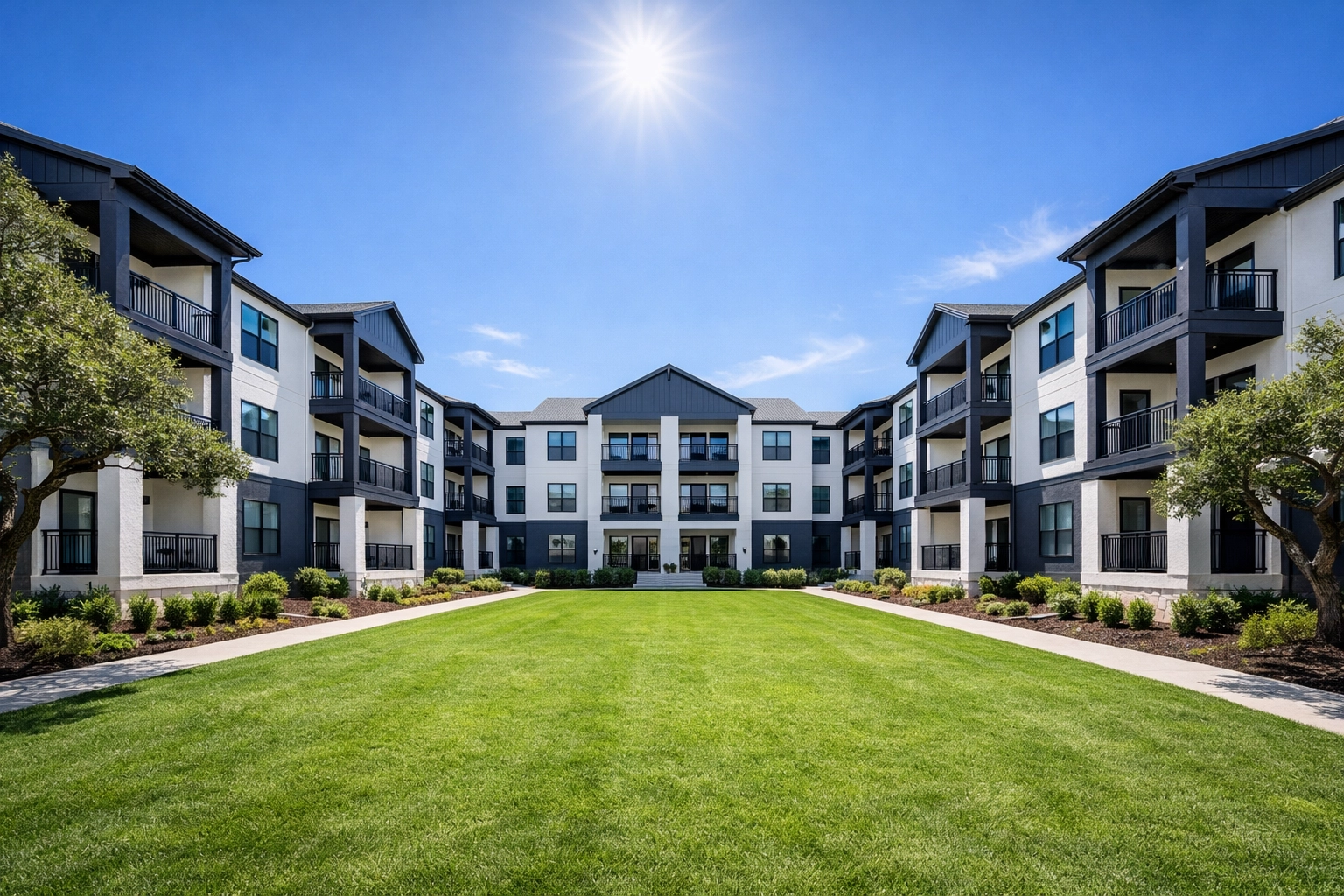 Renovated multifamily apartment complex in Texas, a prime asset for bridge loan financing and investment growth.