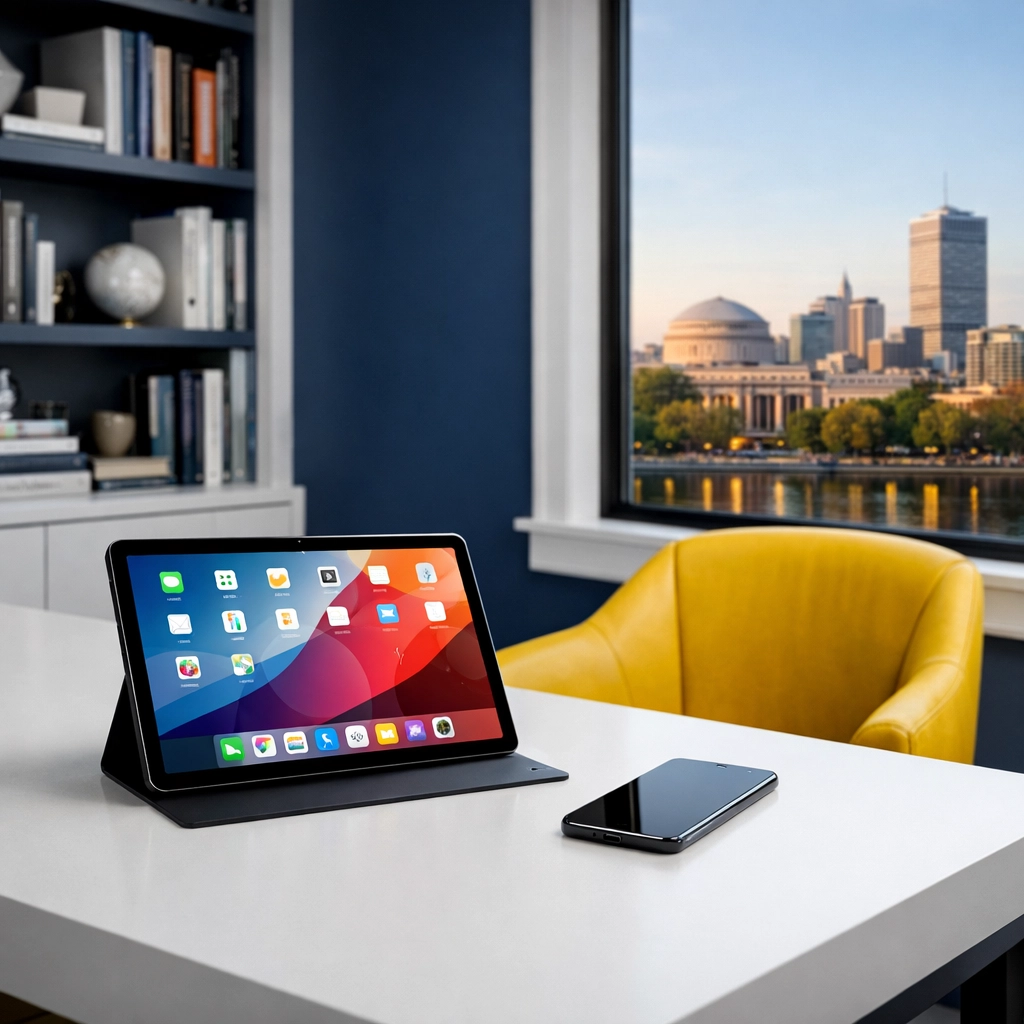 Sleek Kendall Square office highlighting the efficiency of professional house cleaning Cambridge MA.