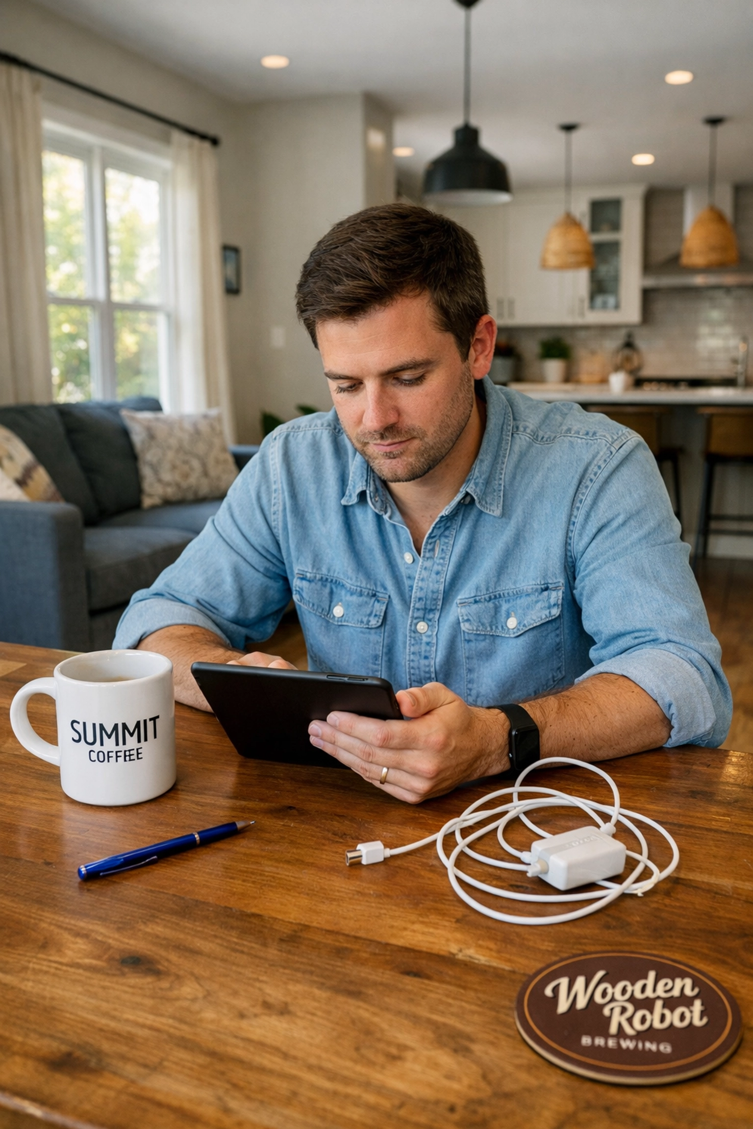 Charlotte professional in a modern shared home, saving on rent via the strategic renting housing cheat code.