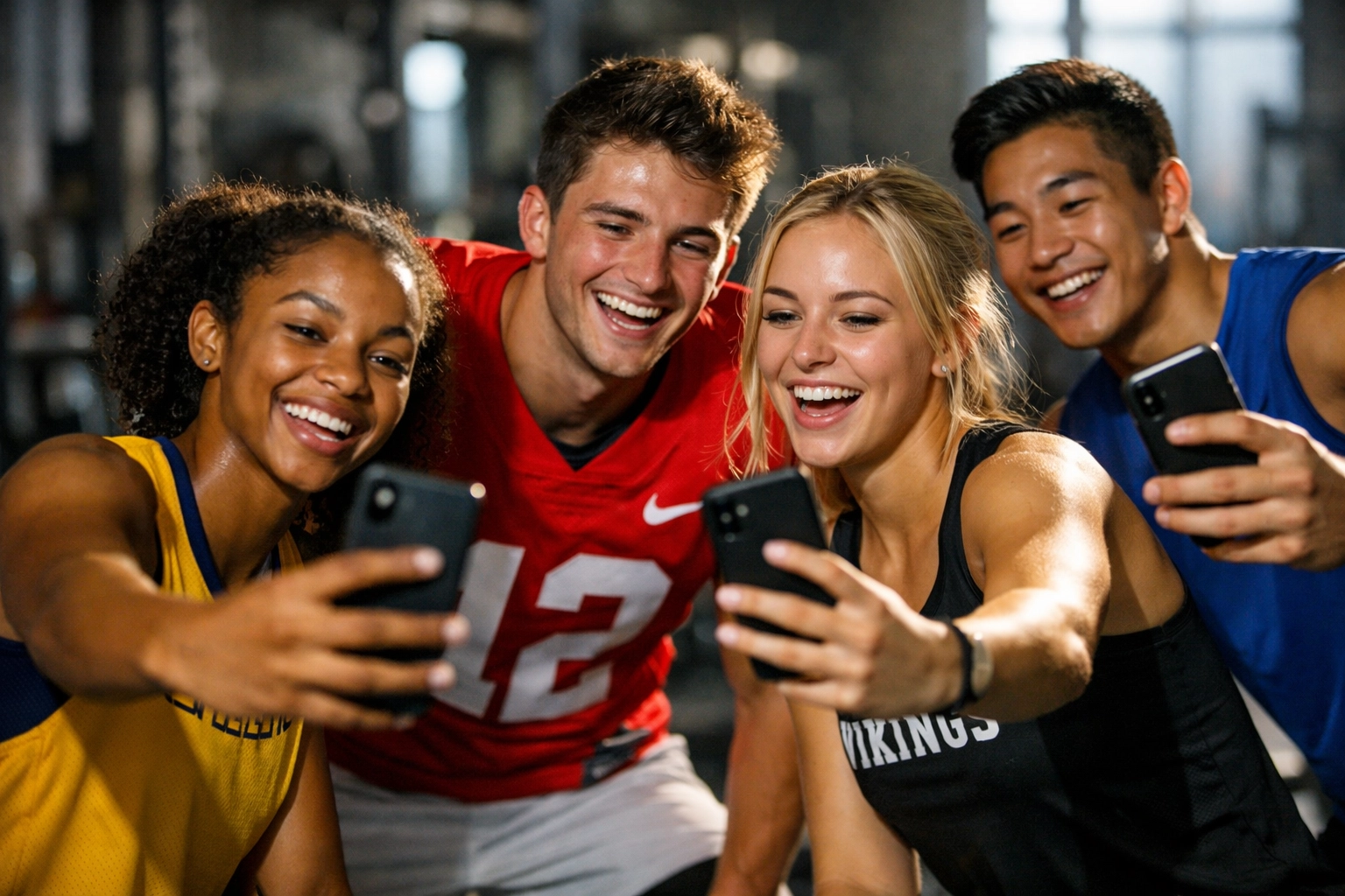 NIL athletes creating social media content for Super Bowl brand campaigns