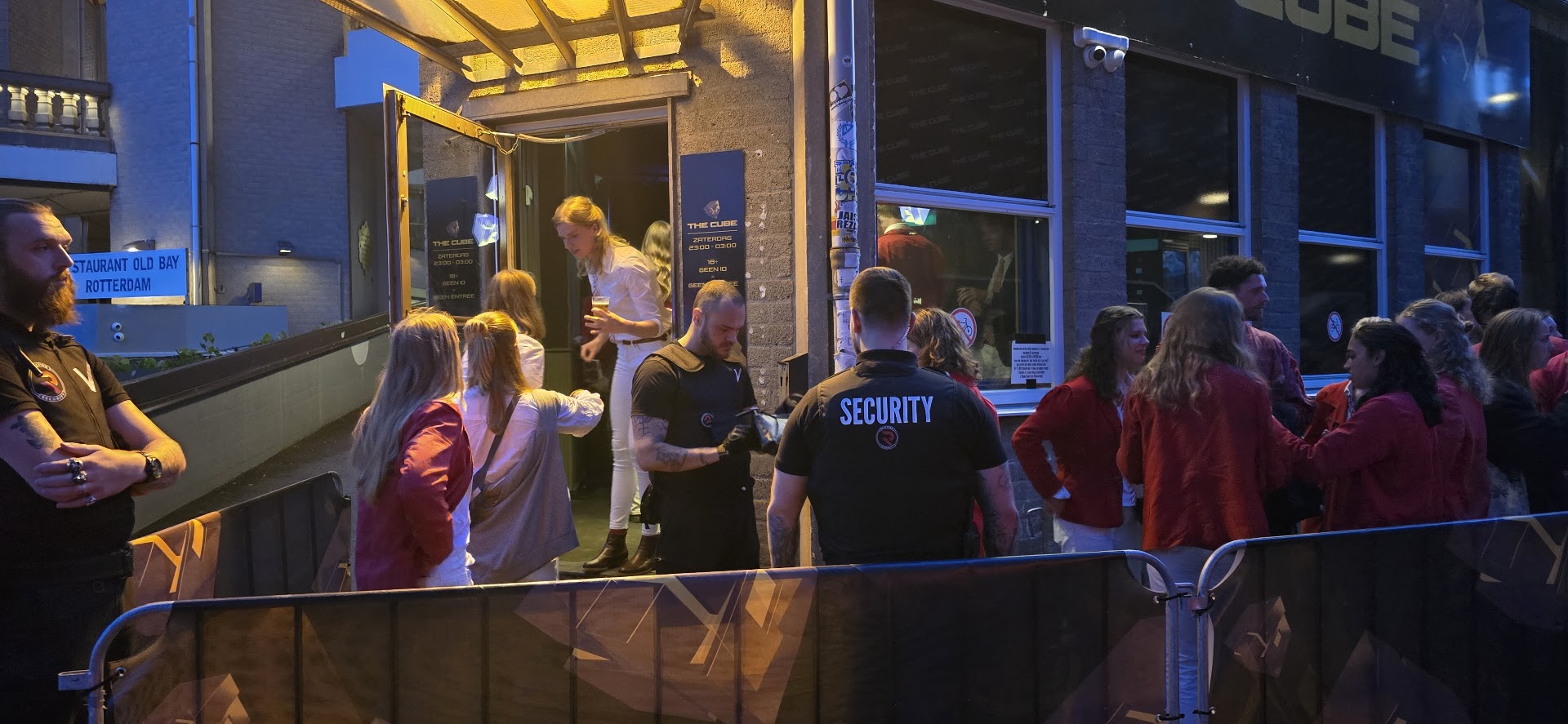 Event Security at Club Entrance