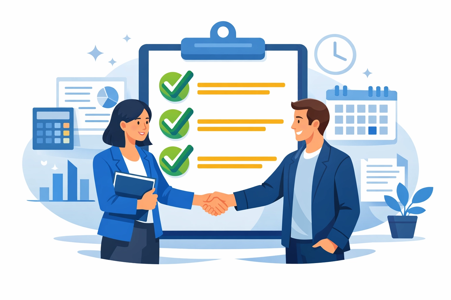 A concierge tax pro and client finishing a 2026 tax filing checklist in New Haven.