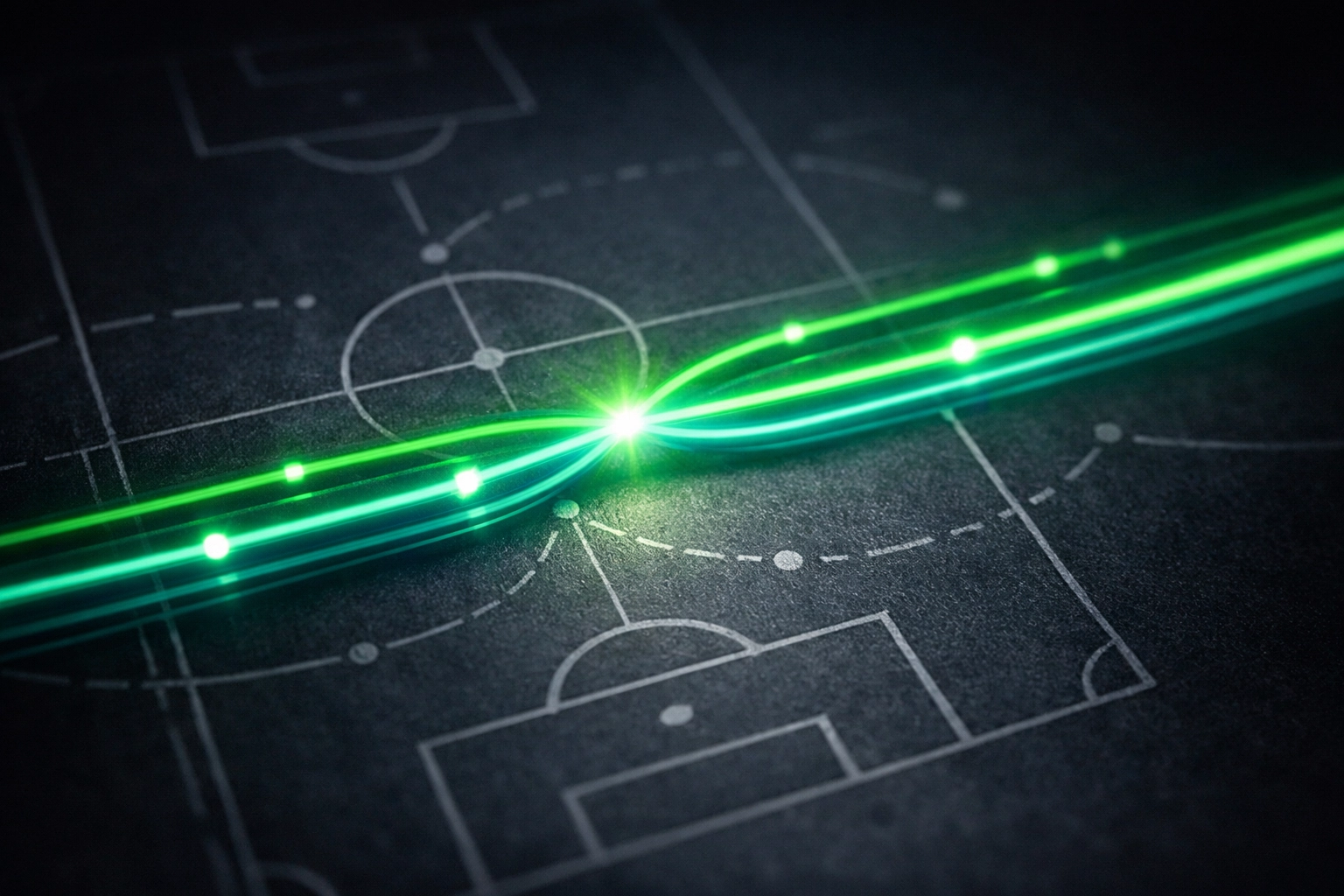 Digital data lines illustrating the calculation of true value in Asian Handicap markets using xG analysis.