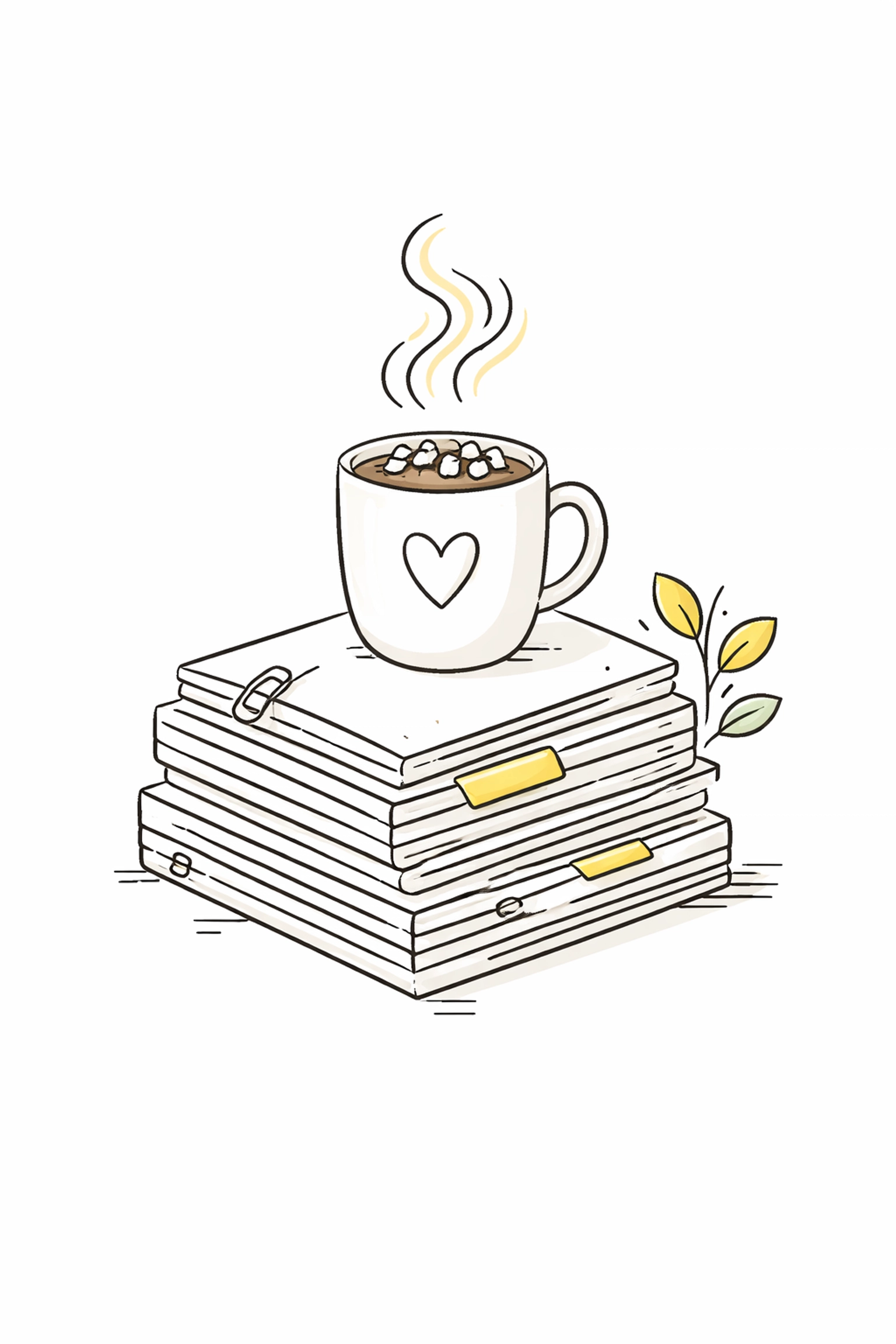 Hot cocoa mug on organized data folders symbolizes nurturing first-party data strategies during winter marketing